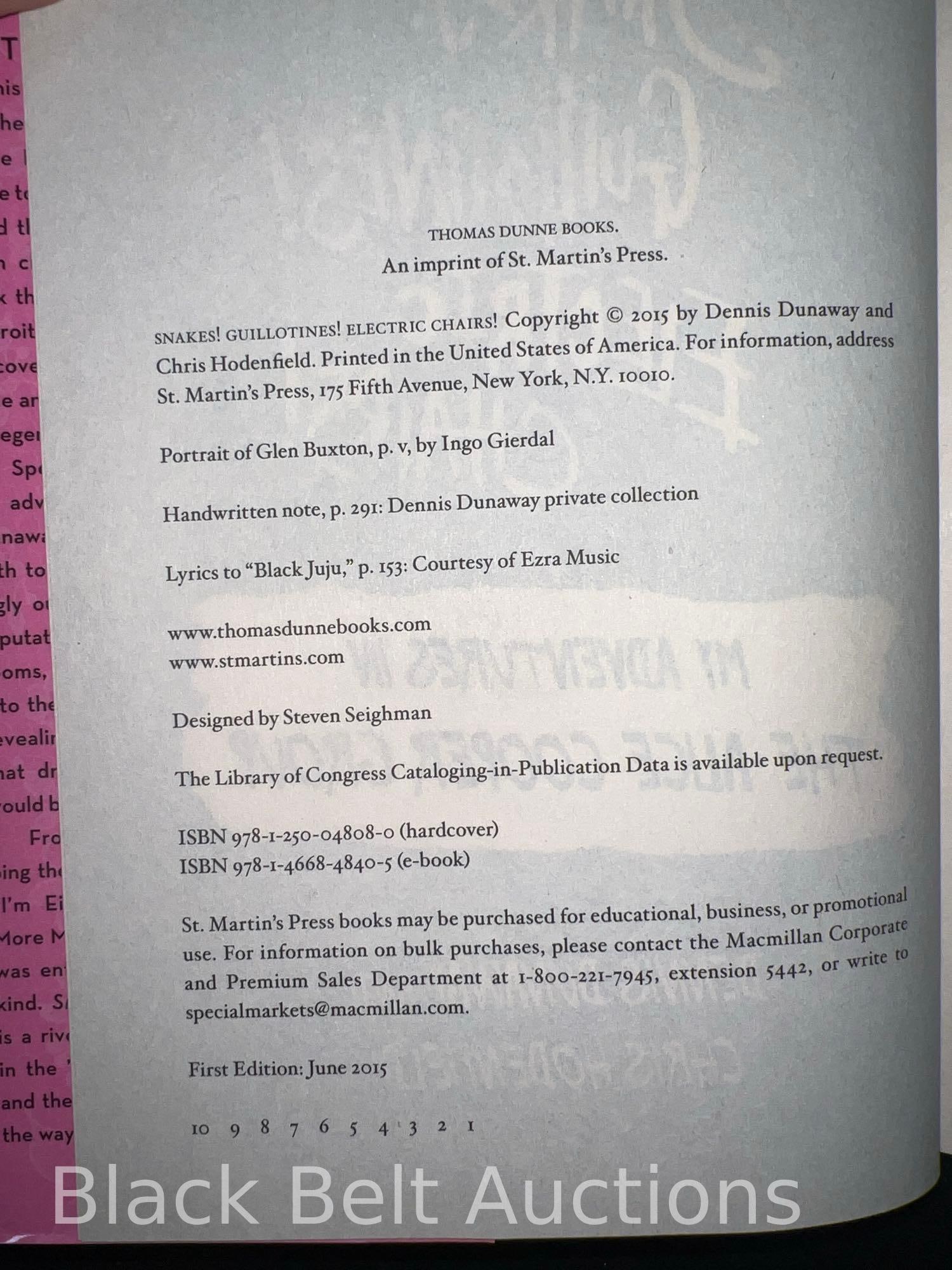 Alice Cooper Book Signed by Dennis Dunaway - 5