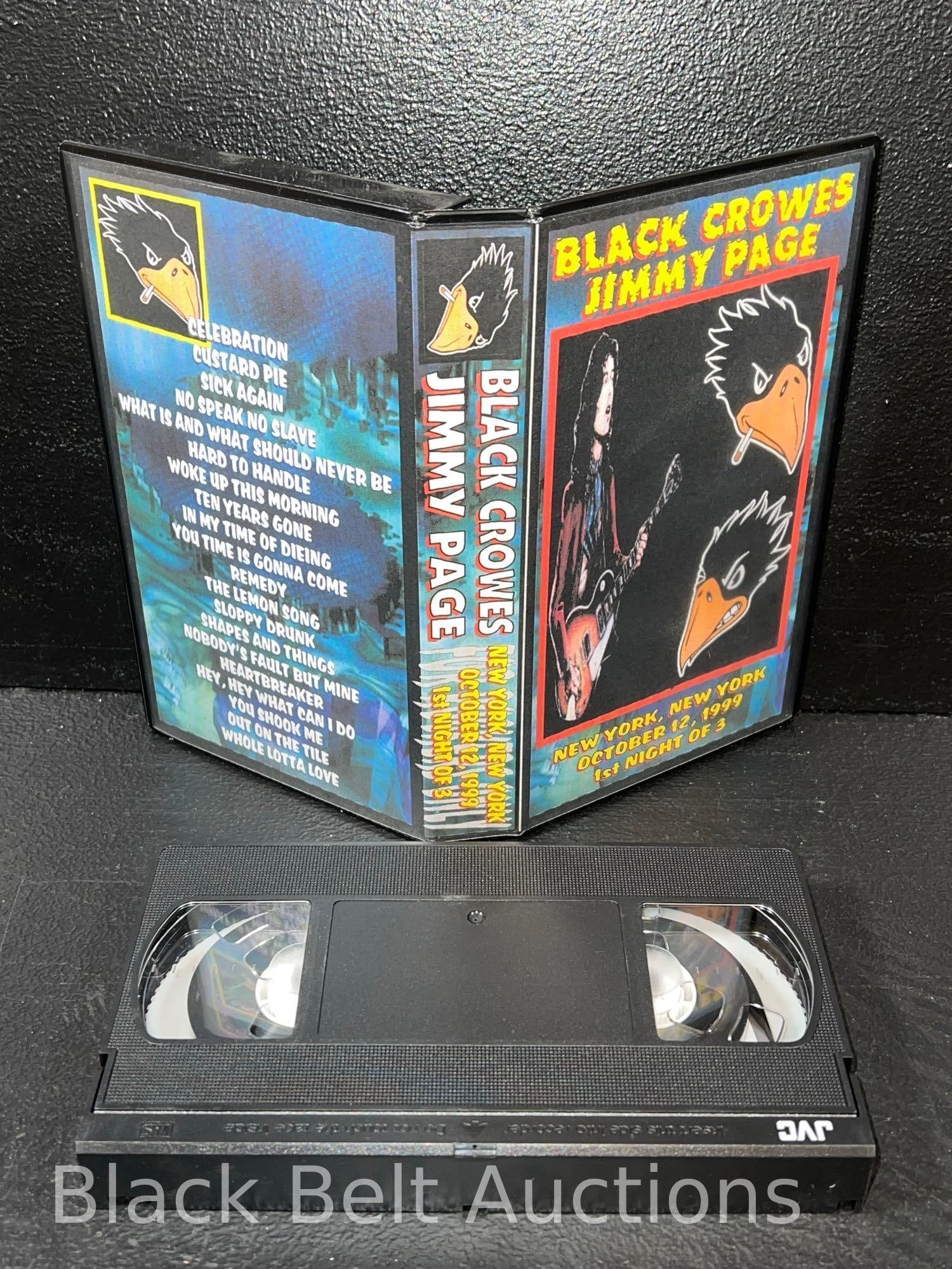 Black Crowes & Jimmy Page VHS Recordings - 8