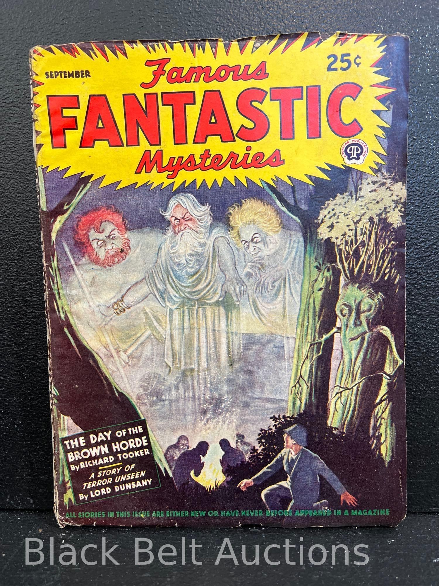 Two Vintage "Famous Fantastic Mysteries" Pulp Magazines - 2