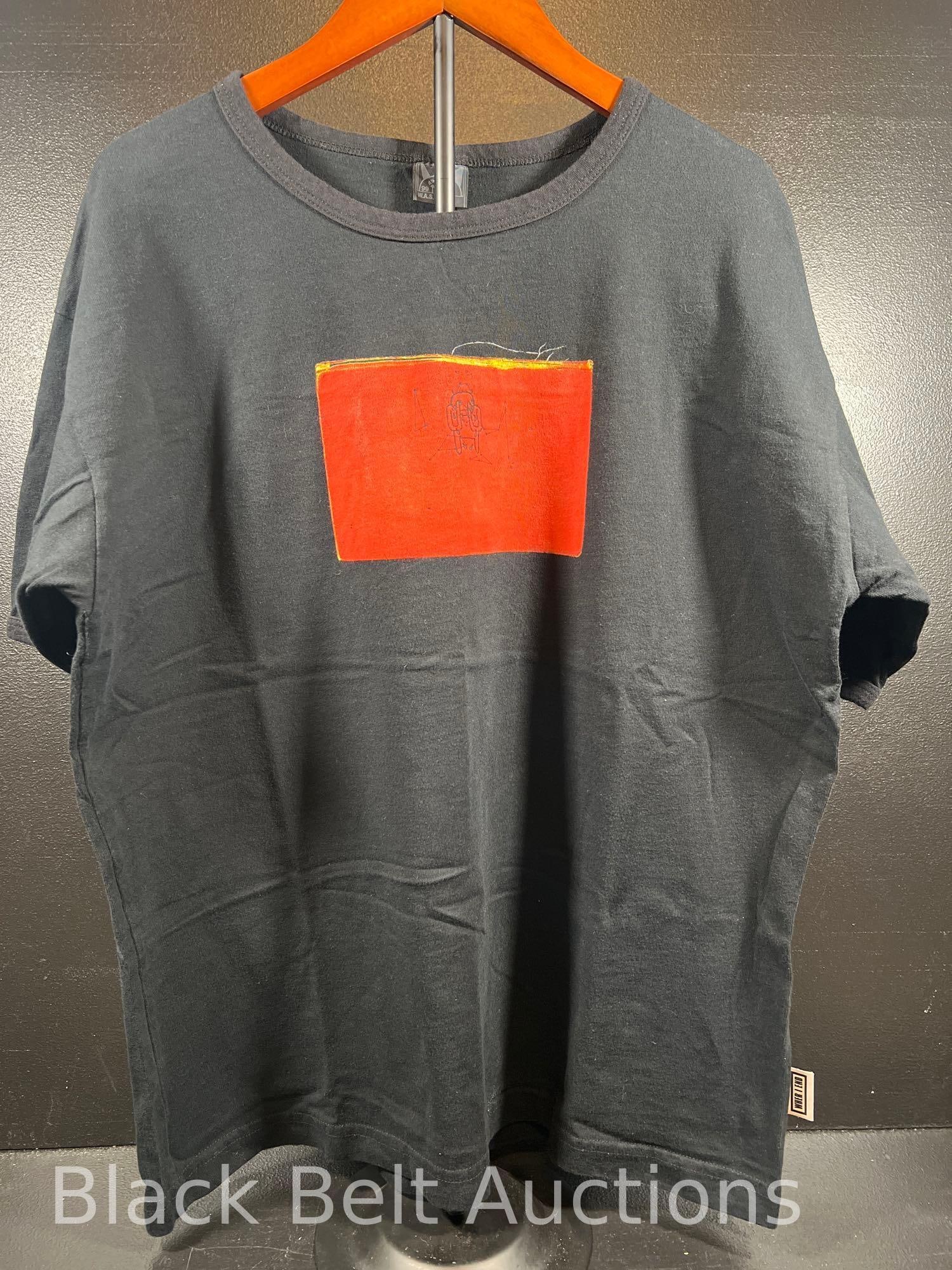 Vintage Original Radiohead Amnesiac T-Shirt XL: Lot description: Vintage Original Radiohead "Amnesiac" 100% cotton double stitched T-Shirt in size XL, made by W.A.S.T.E. Measures 21 inches from armpit to armpit, and 26 inches high. The original