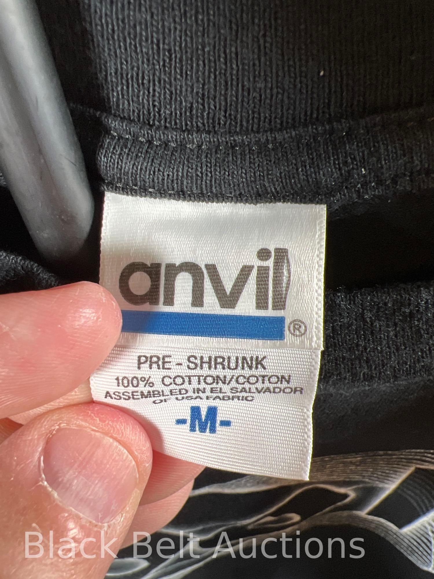 Two Vintage Tool T-Shirts Anvil Medium Size - 6