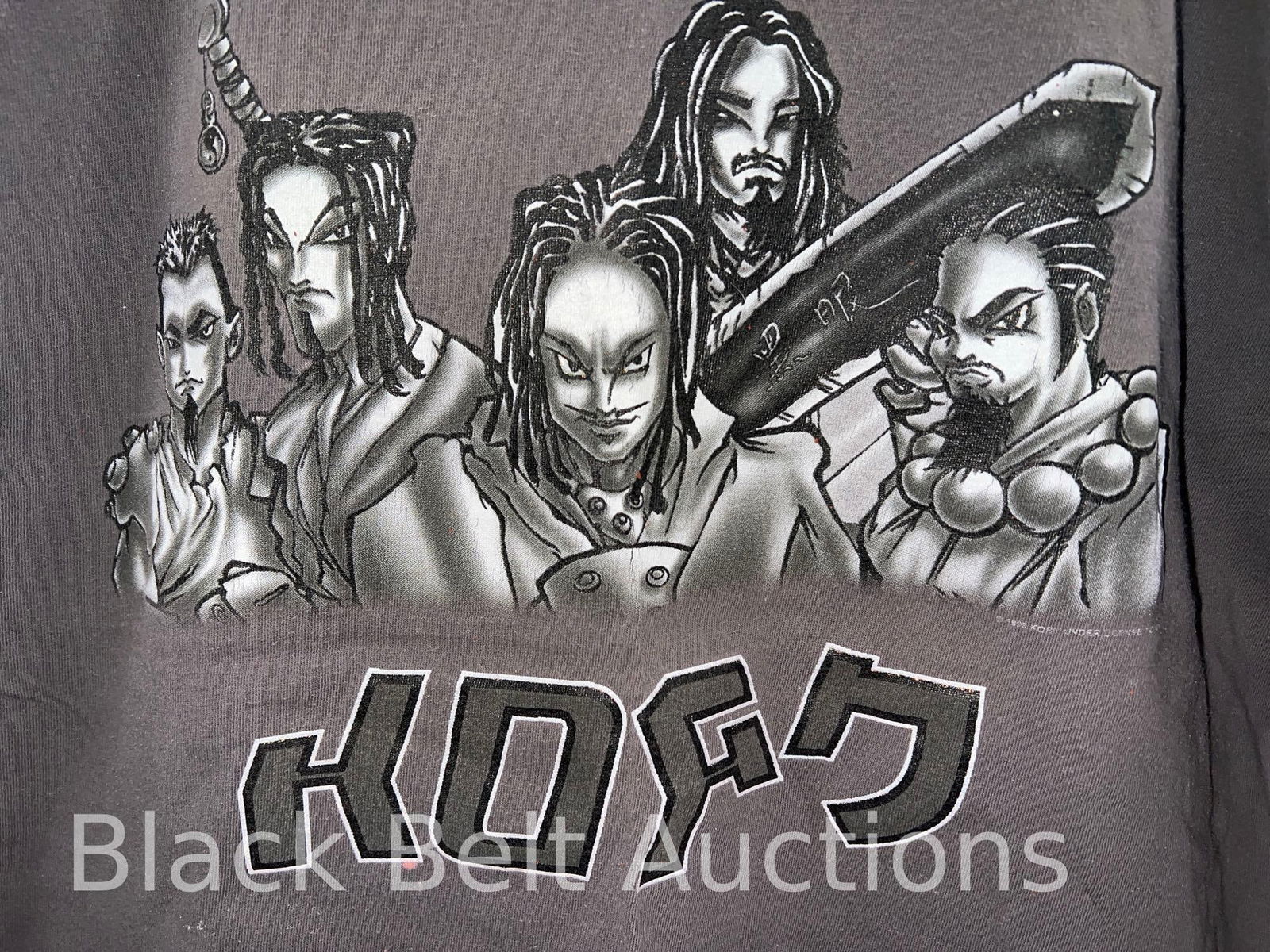 Vintage Korn Anime Style T-Shirt XL - 3