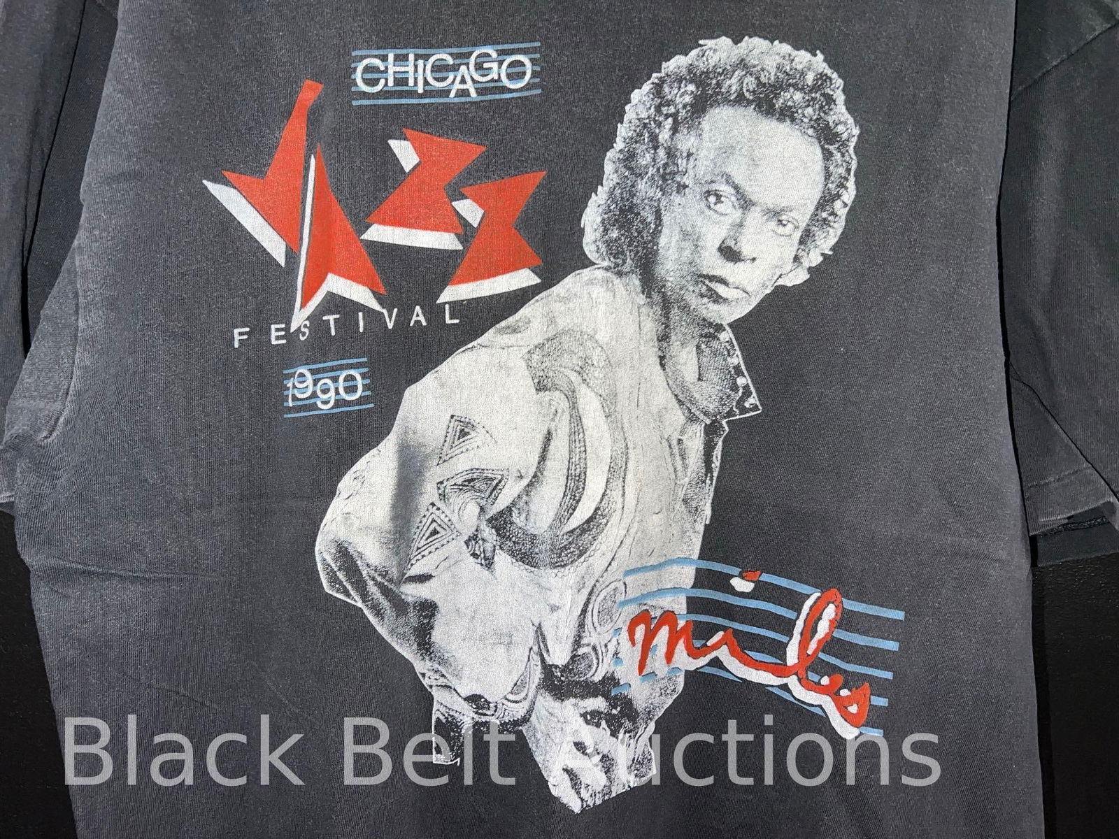 Vintage 1990 Single Stitch Miles Davis T-Shirt - 2