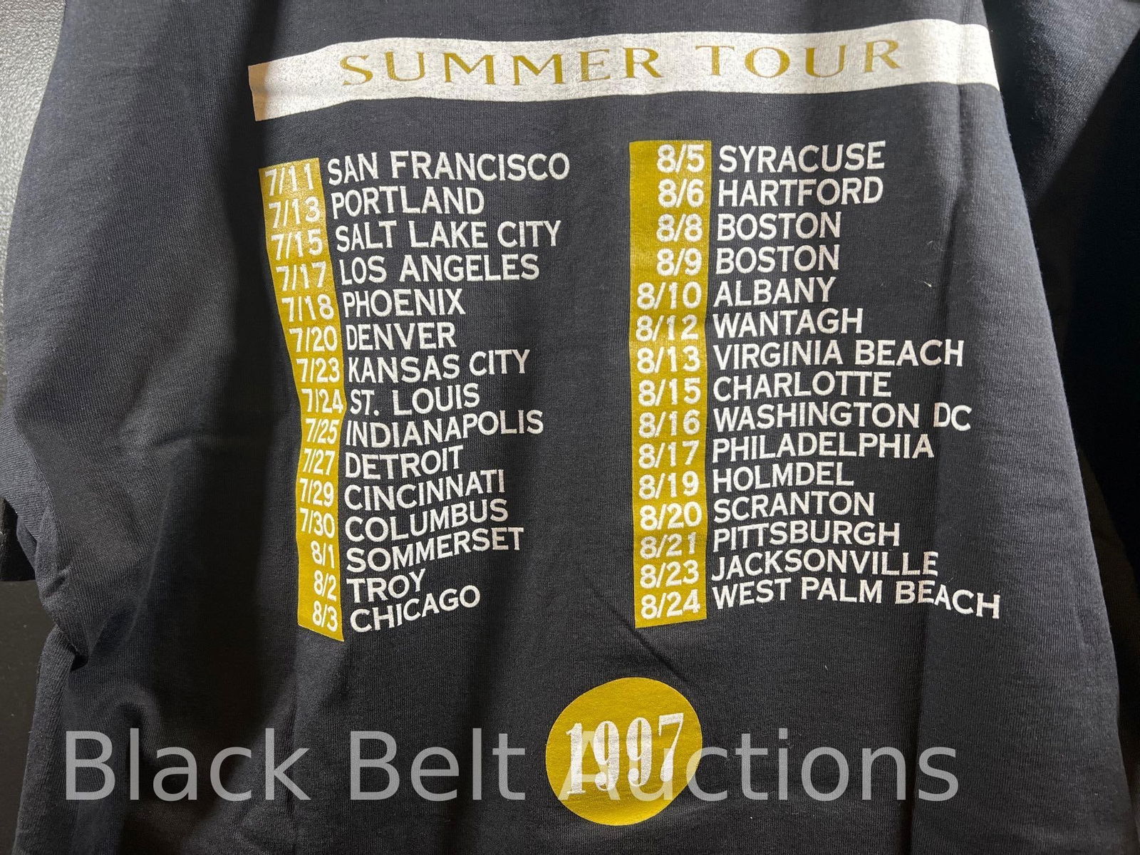 Neil Young 1997 Great Train Robberies Tour Shirt XL - 4