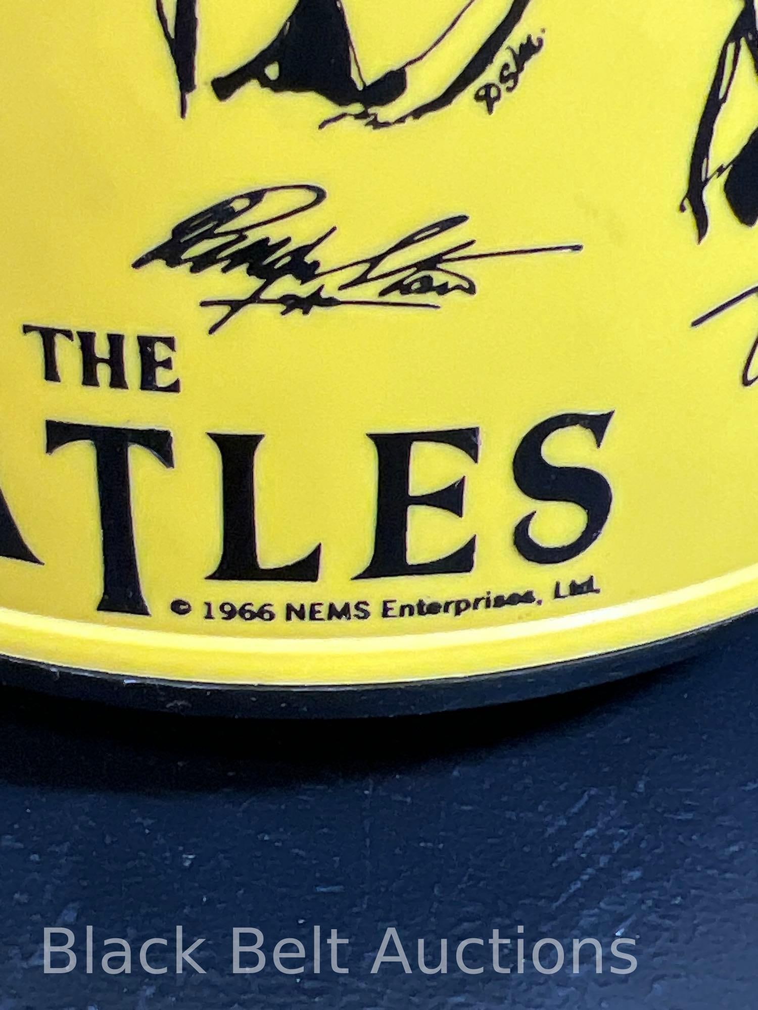 Vintage Yellow Beatles Disc-Go-Case Record Case - 2