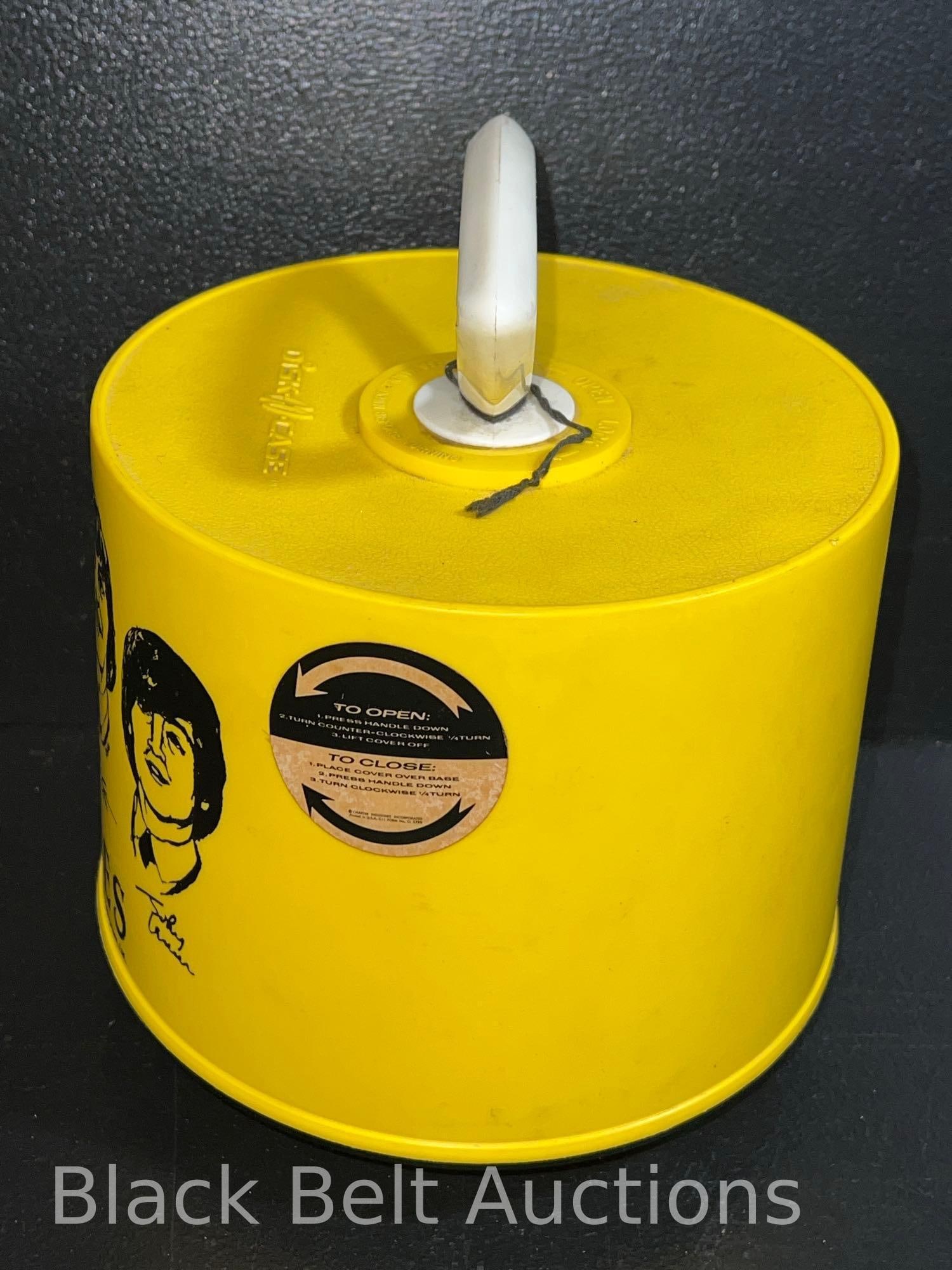 Vintage Yellow Beatles Disc-Go-Case Record Case - 4
