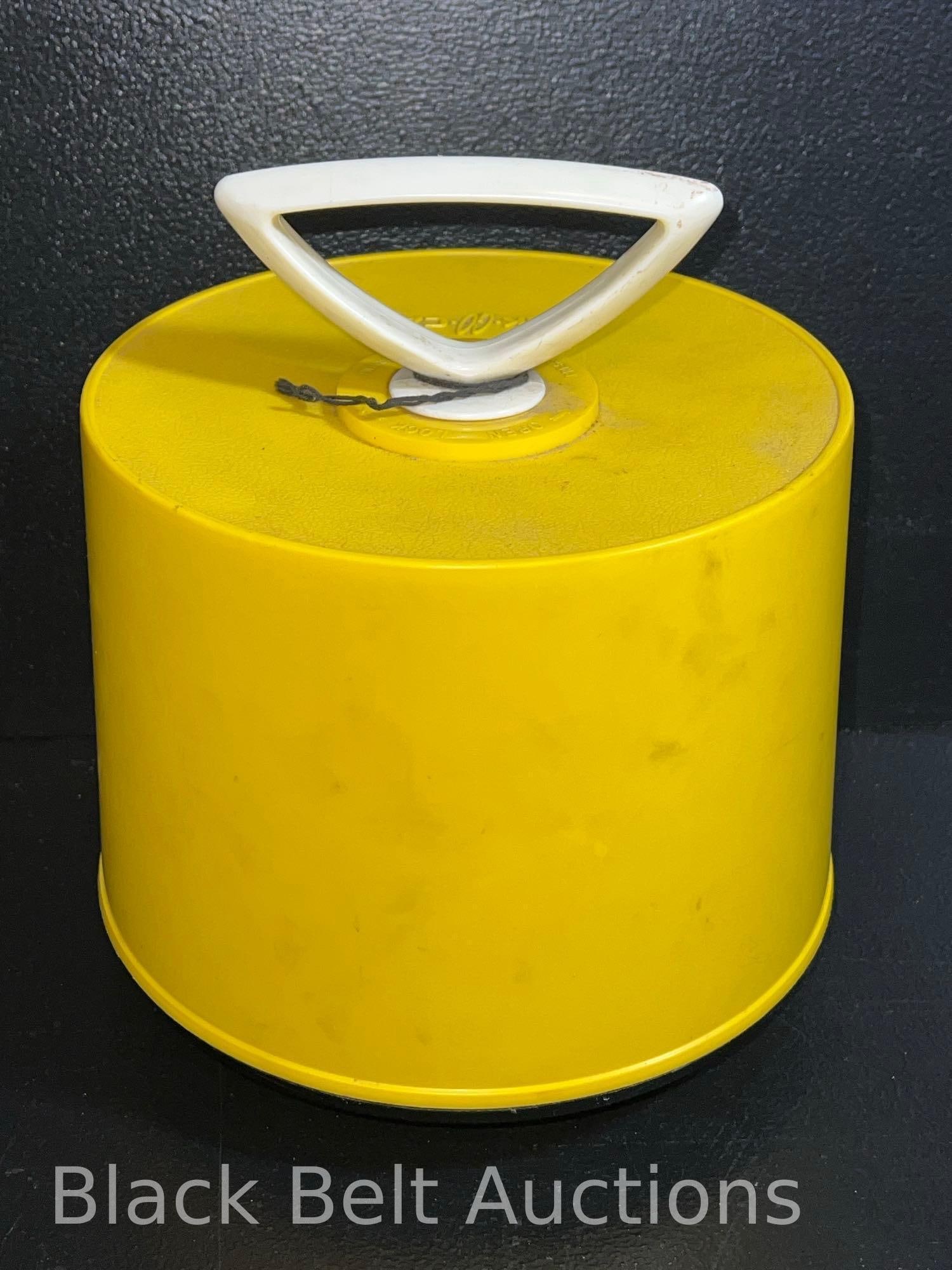 Vintage Yellow Beatles Disc-Go-Case Record Case - 5