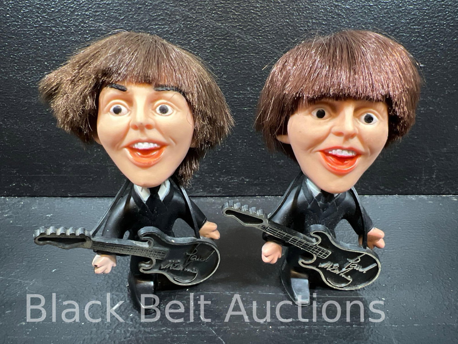 Two Vintage Paul McCartney Figures: Lot description: Two vintage REMCO Paul McCartney figures with the original guitars. Aside from a bad hair day and a smudge here and there, these are in very good to excellent condition. Additional