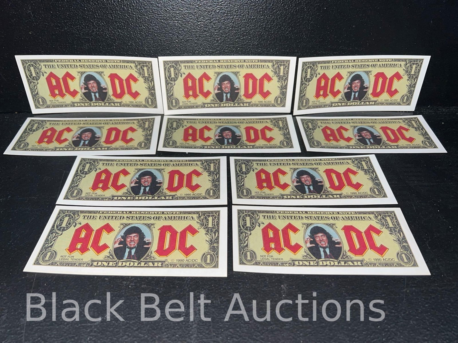 Over 200 AC/DC Promotional Dollar Bills - 3