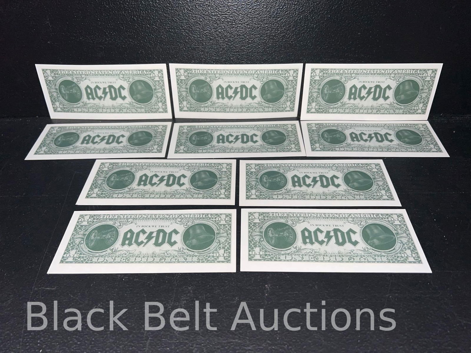 Over 200 AC/DC Promotional Dollar Bills - 4