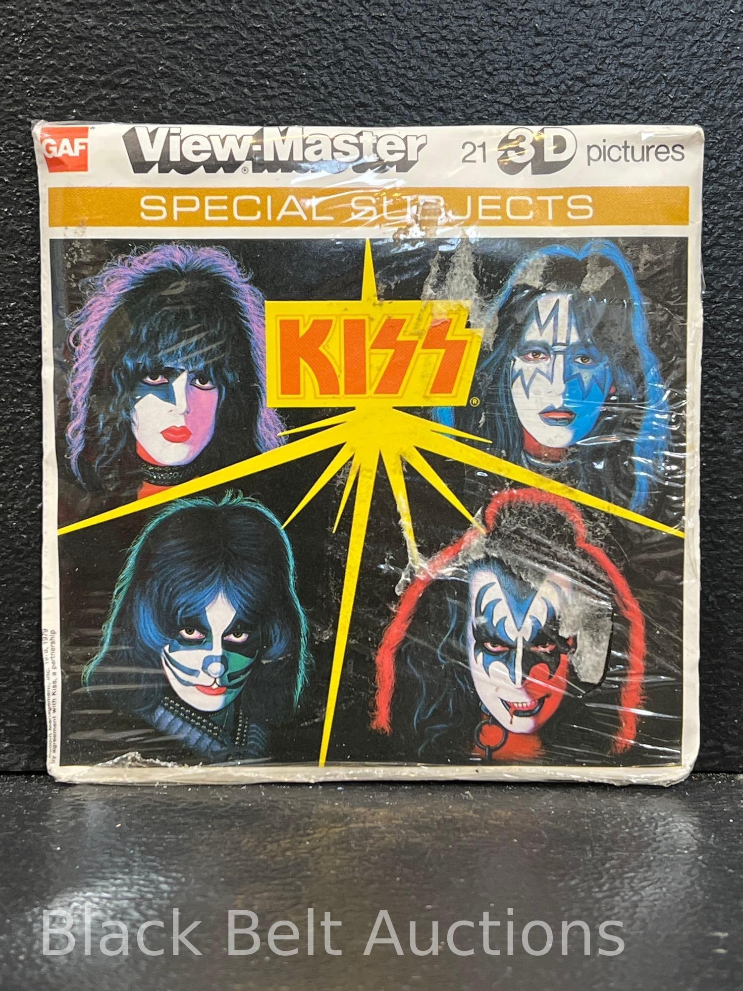 Vintage KISS View-Master Reel - Sealed!: Lot description: Vintage 1979 KISS View-Master reels in their original SEALED packaging! There is label residue on the front of the shrink probably from price tags. The paper sleeve may have creasing