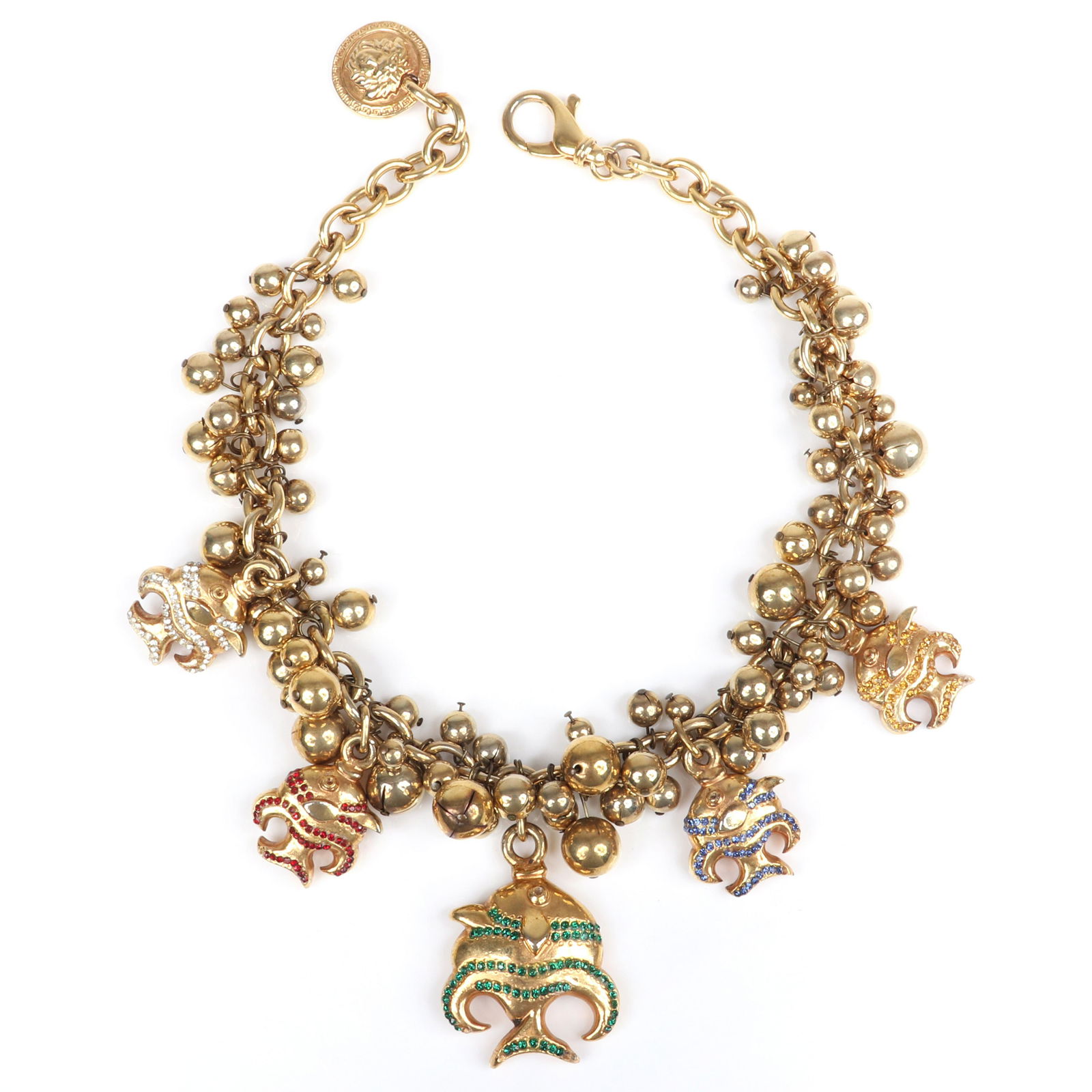 Gianni Versace Made in Italy festive gold tone designer (1 of 5)