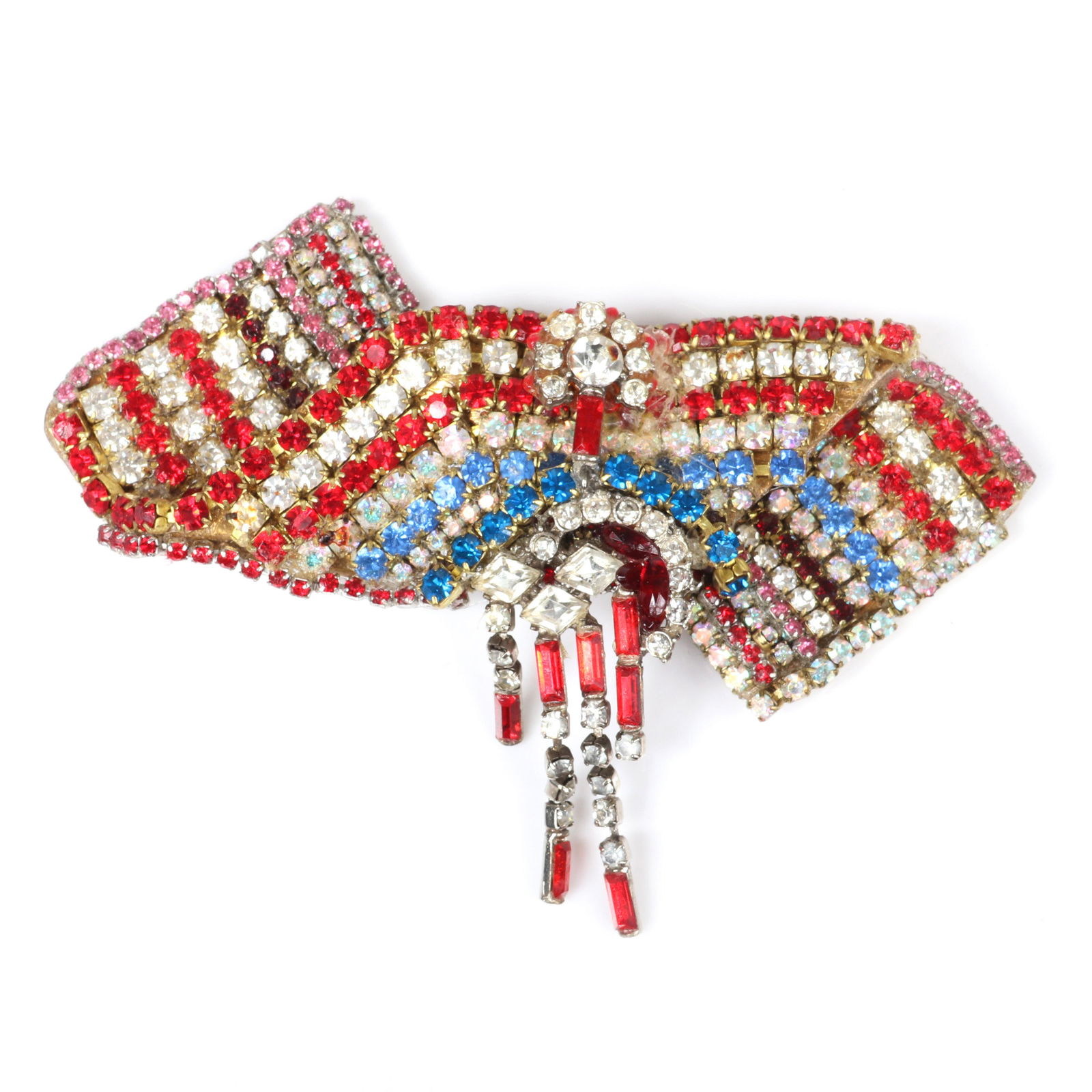 Wendy Gell vintage artisan designer patriotic red, (1 of 5)