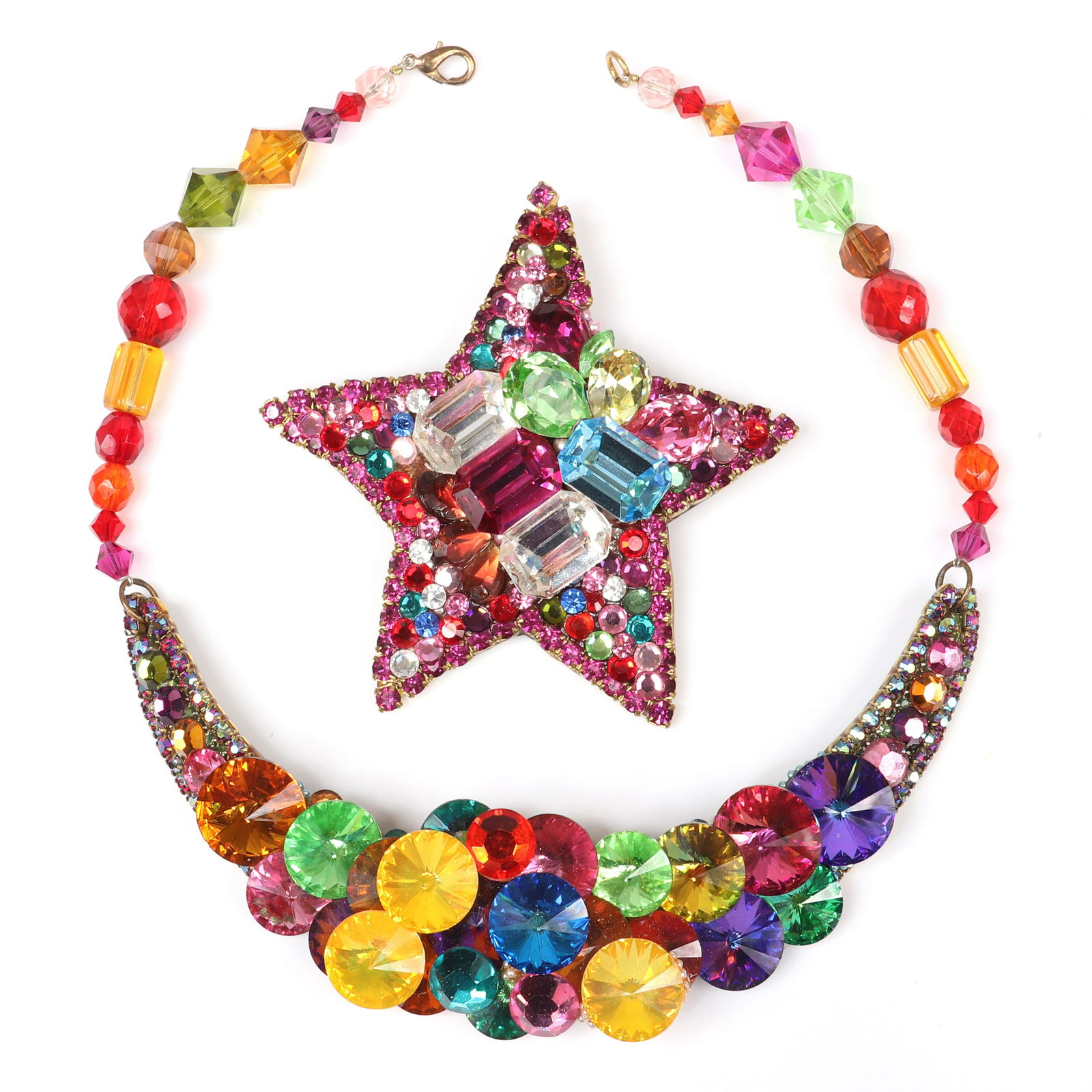 Wendy Gell vintage artisan designer festive jewel tone (1 of 6)