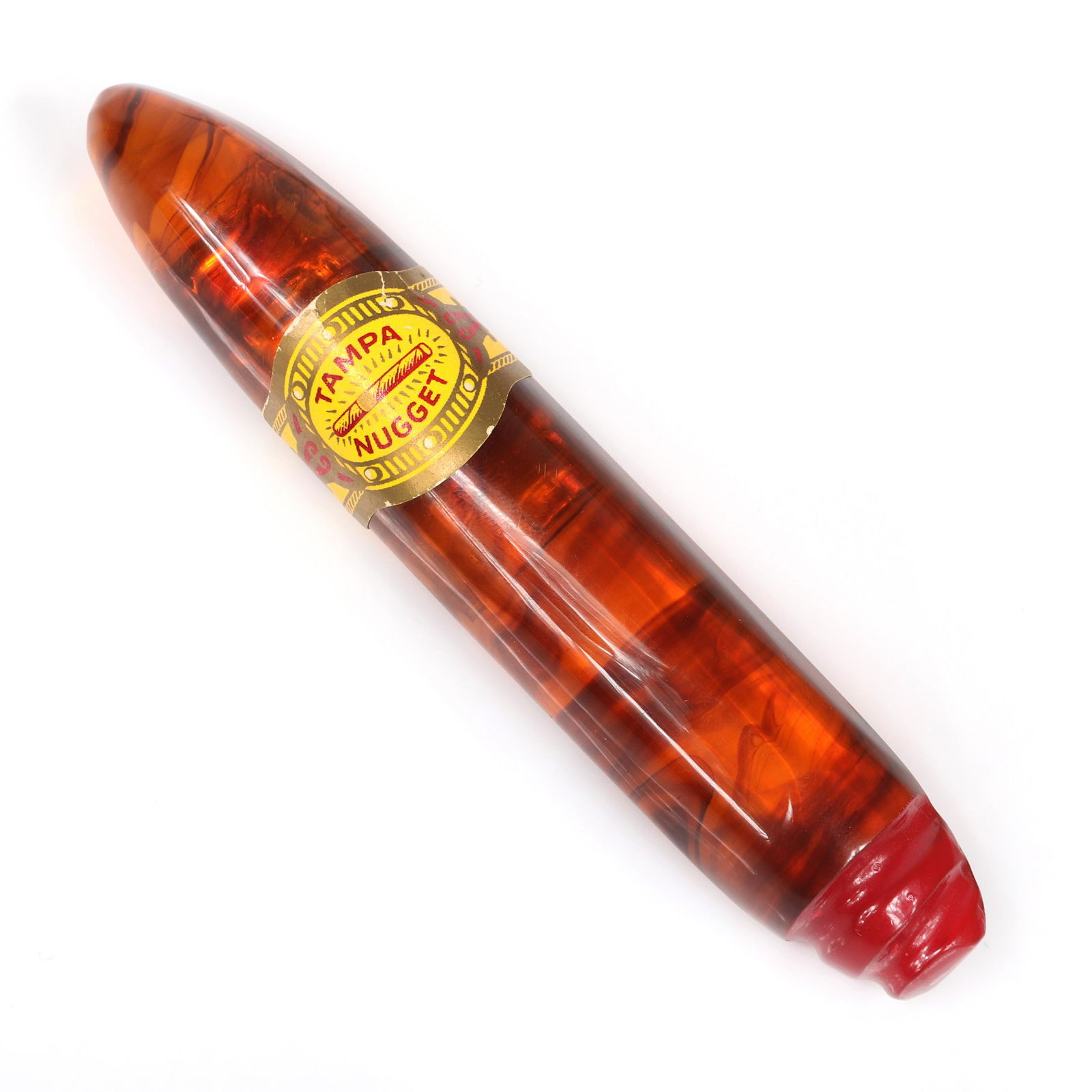 Artisan Bakelite Tampa Nugget Cigar figural pin brooch (1 of 4)