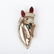 Coro Craft "Adolph Katz" sterling vermeil horse pin - 2