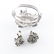 Unsigned Juliana? / Schreiner? silver tone with blue - 5