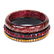 Three vintage designer resin and sparkle bangle