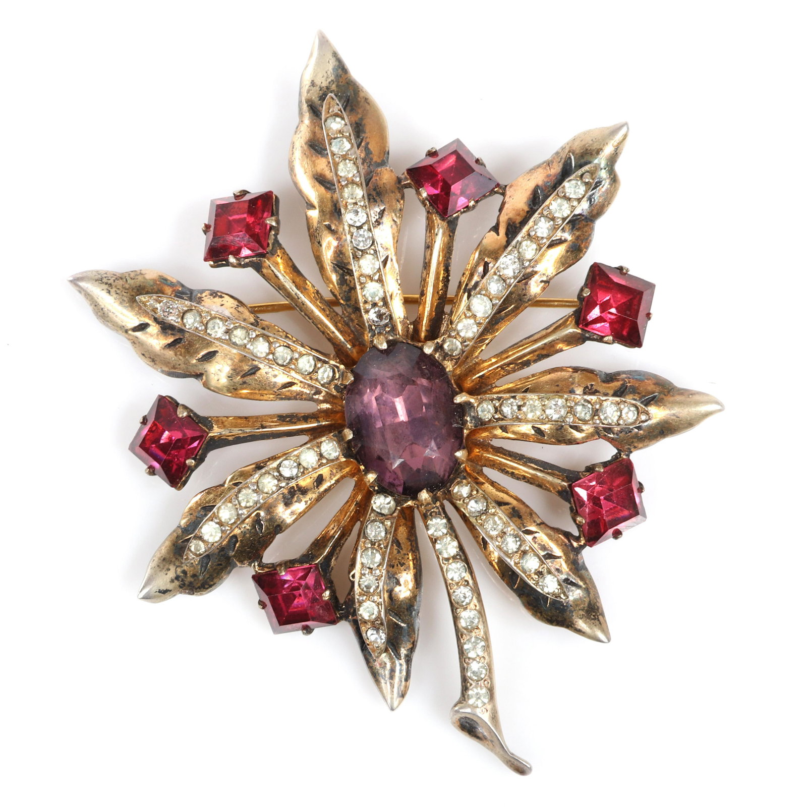 Eisenberg Original sterling vermeil dimensional flower (1 of 4)