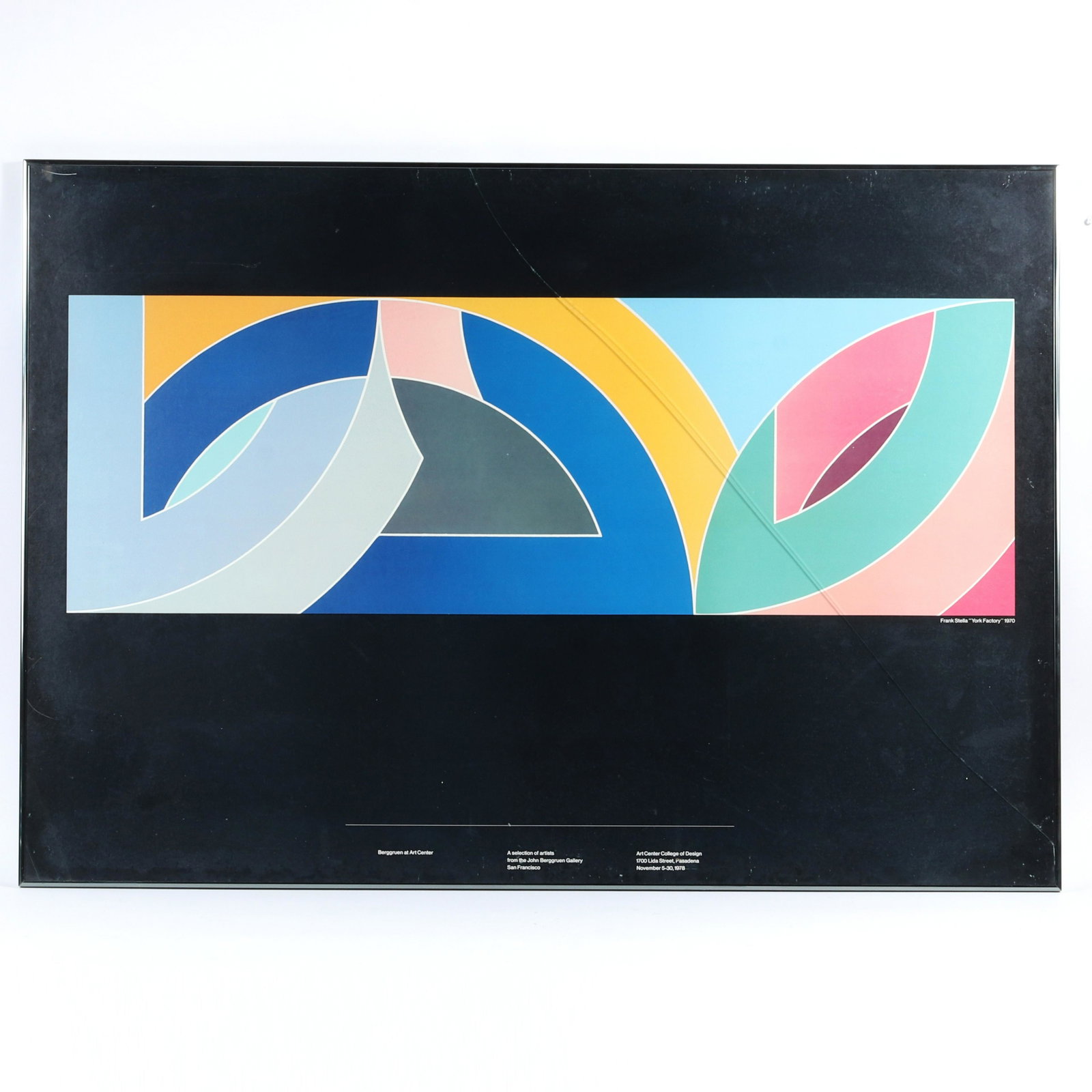 Frank Stella, (American, b. 1936 - ), York Factory: Frank Stella(American, b. 1936 - )York Factory 1970exhibition posterPoster for the exhibition featuring a selection of artists from the John Berggruen Gallery, San Francisco. Exhibition was held at th