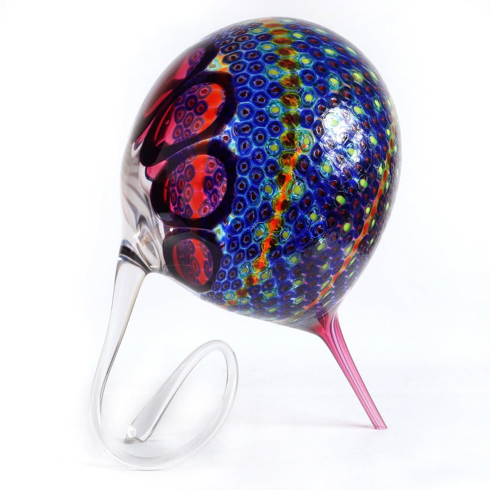 Stephen Rolfe Powell, (American, 1951-2019), Scooting: Stephen Rolfe Powell(American, 1951-2019)Scooting Manic Pufferstudio art glass sculpture. Provenance: Purchased from the artist, Danville, Kentucky. Biography from Schantz Galleries: Stephen Rolfe Pow