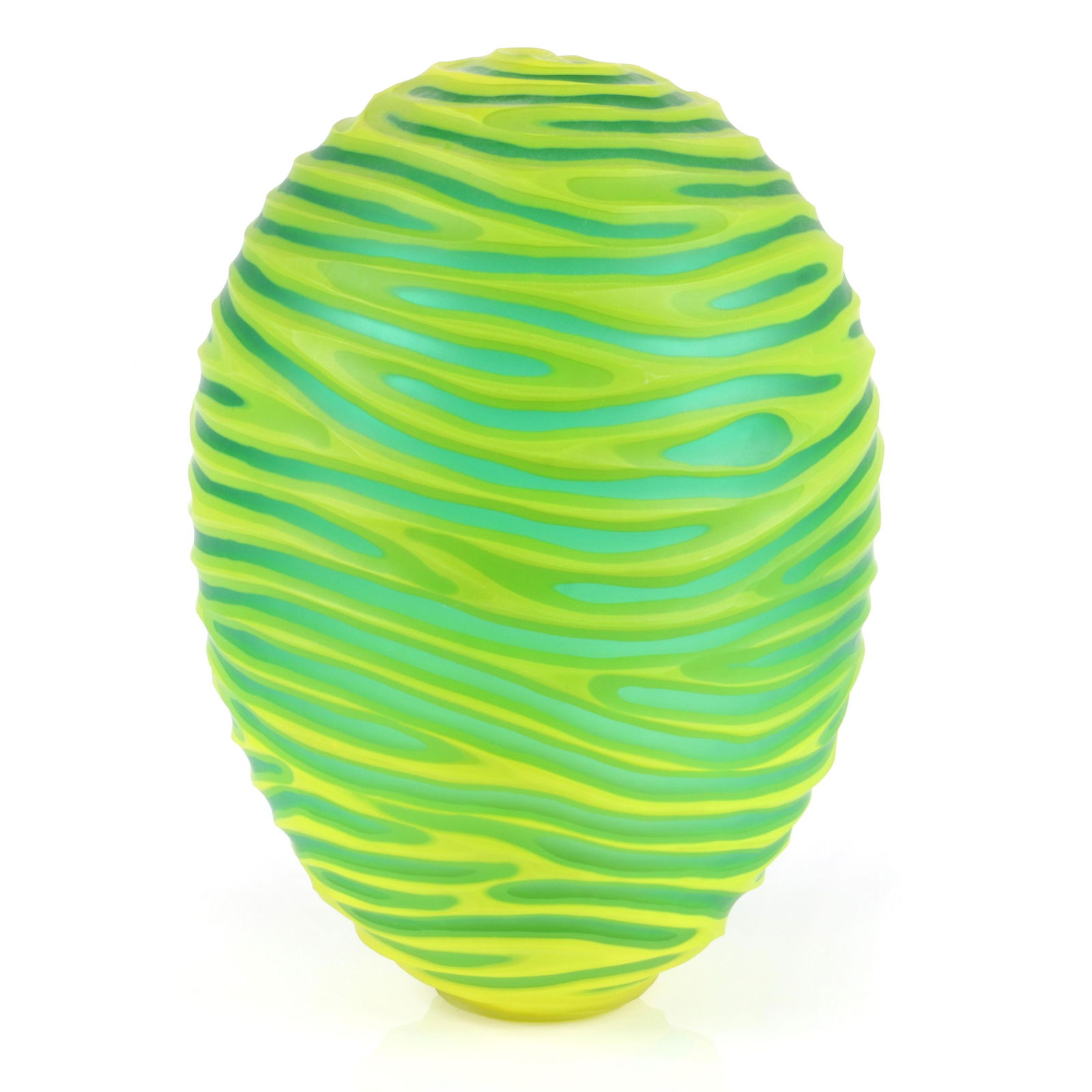 Philip Baldwin & Monica Guggisberg, (American, 20th: Philip Baldwin & Monica Guggisberg(American, 20th Century)Yellow River Sul Gardahand blown glassengraved signature under base. Provenance: Property of the Estate of Craig W Johnson, purchased from The