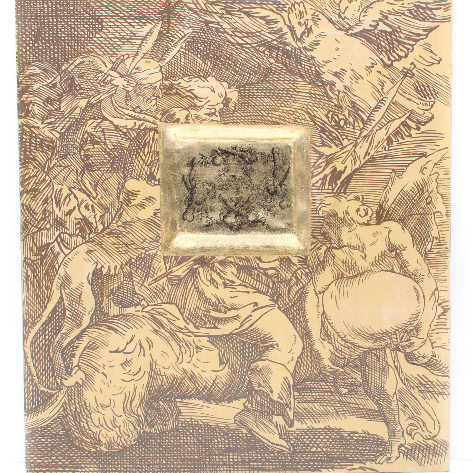 Suzanne Scherer & Pavel Ouporov, (USA / Russia), Sleep: Suzanne Scherer & Pavel Ouporov(USA / Russia)Sleep My Child, Close Your Eyes, 1993egg tempera and gold leaf on panels. Provenance: Property of the Estate of Craig W Johnson.Signed and dated verso. 18"