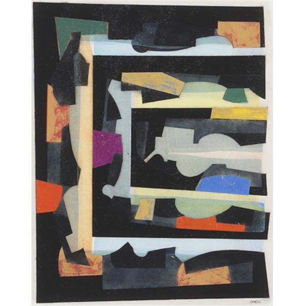 Frederick Lynch, (American, 1935-2016), untitled, mixed: Frederick Lynch(American, 1935-2016)untitledmixed media / collage on papersigned lower right. Purchased from Barridoff Galleries. Biography from Cove Street Arts: Frederick Lynch grew up in Massachuse