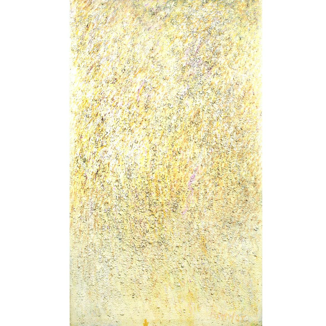 Jake Berthot, (1939 -2015), Onion Snow, impasto oil on: Jake Berthot, (1939 -2015), Onion Snow, impasto oil on canvas, Provenance; From a private collection, Indianapolis, IN. Biography from the archives of Askart: Jake Berthot was born in 1939 in Niagara