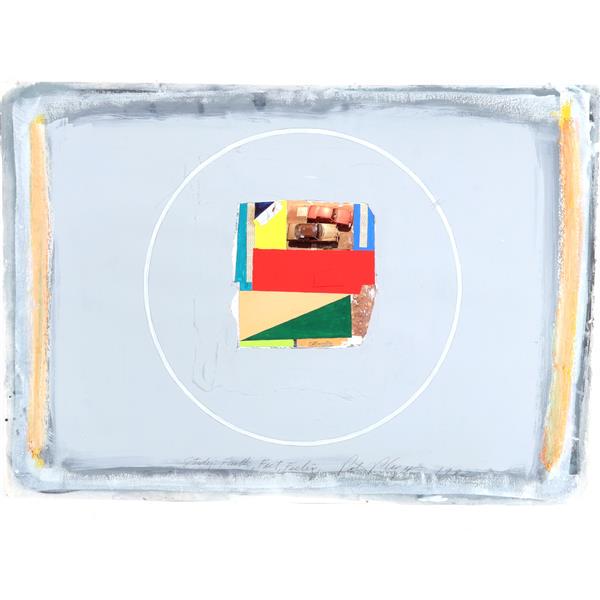 Peter Plagens, (American, b.1941), Study: Faith, Fact,: Peter Plagens, (American, b.1941), Study: Faith, Fact, Feeling, mixed media collage on paper, signed and titled in pencil. Unframed. Education : University of Southern California (BFA Fine Arts); Syra