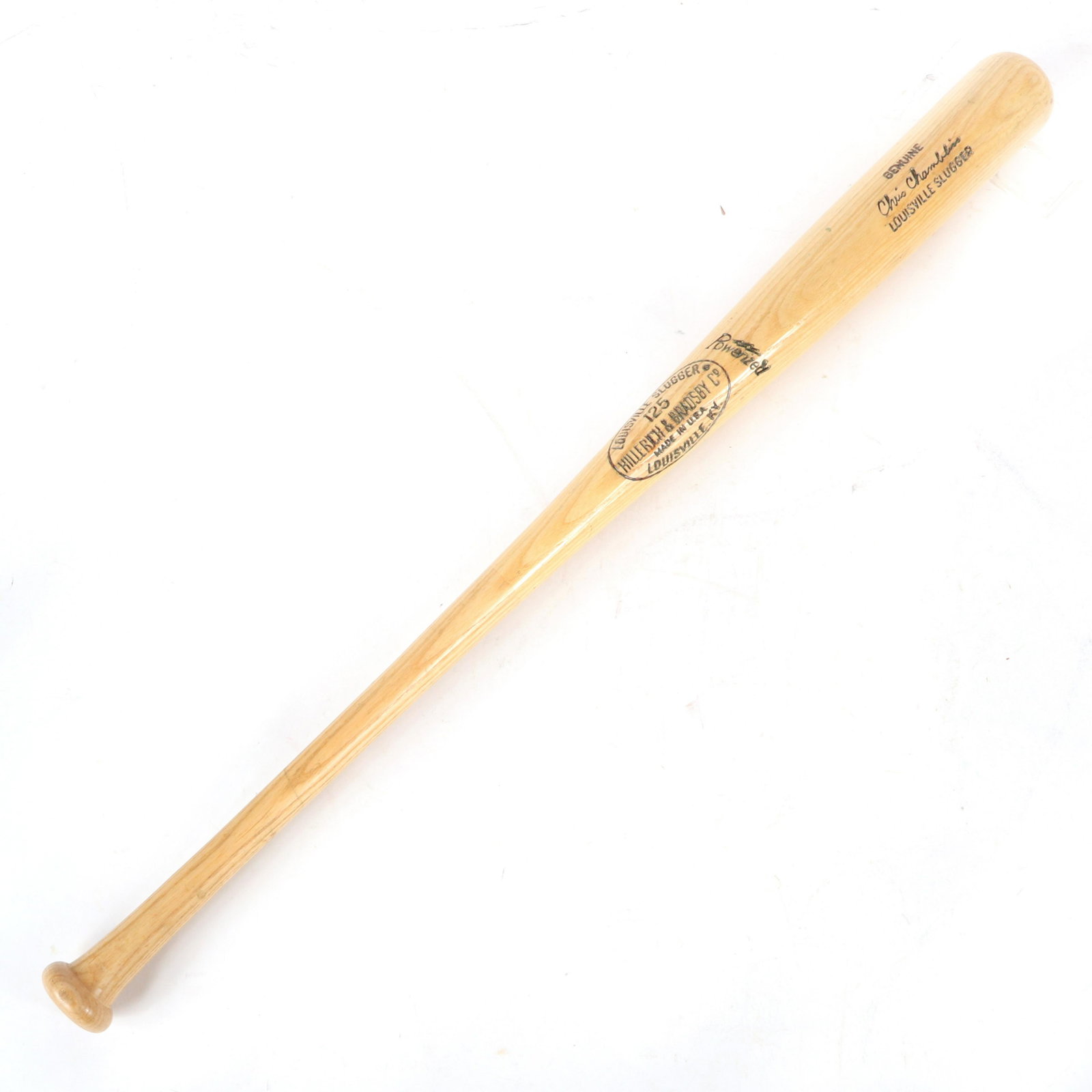 Chris Chambliss Game Used NY Yankees Bat: Chris Chambliss Game Used NY Yankees Bat. The bat is a Louisville Slugger . The bat is uncracked and shows light use.