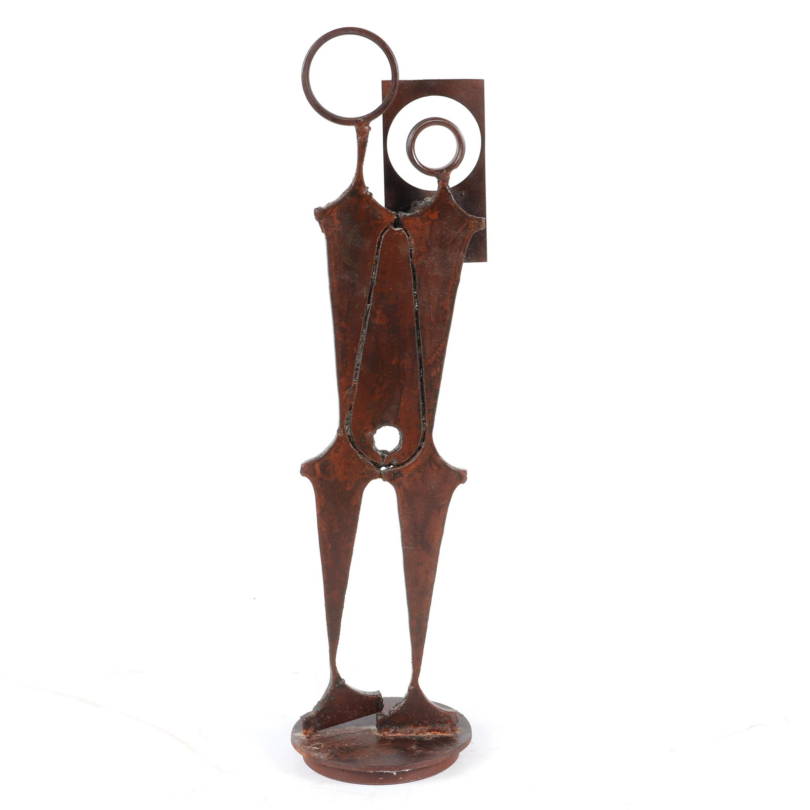 Ruth Medernach (American) Double Exposure, 1993: Ruth Medernach (American, 20th Century) Double Exposure, 1993 iron / metal unsigned. Provenance; From a private collection, Indianapolis, IN. Ruth Gelsthorp Medernach was active and lived in Indianapo