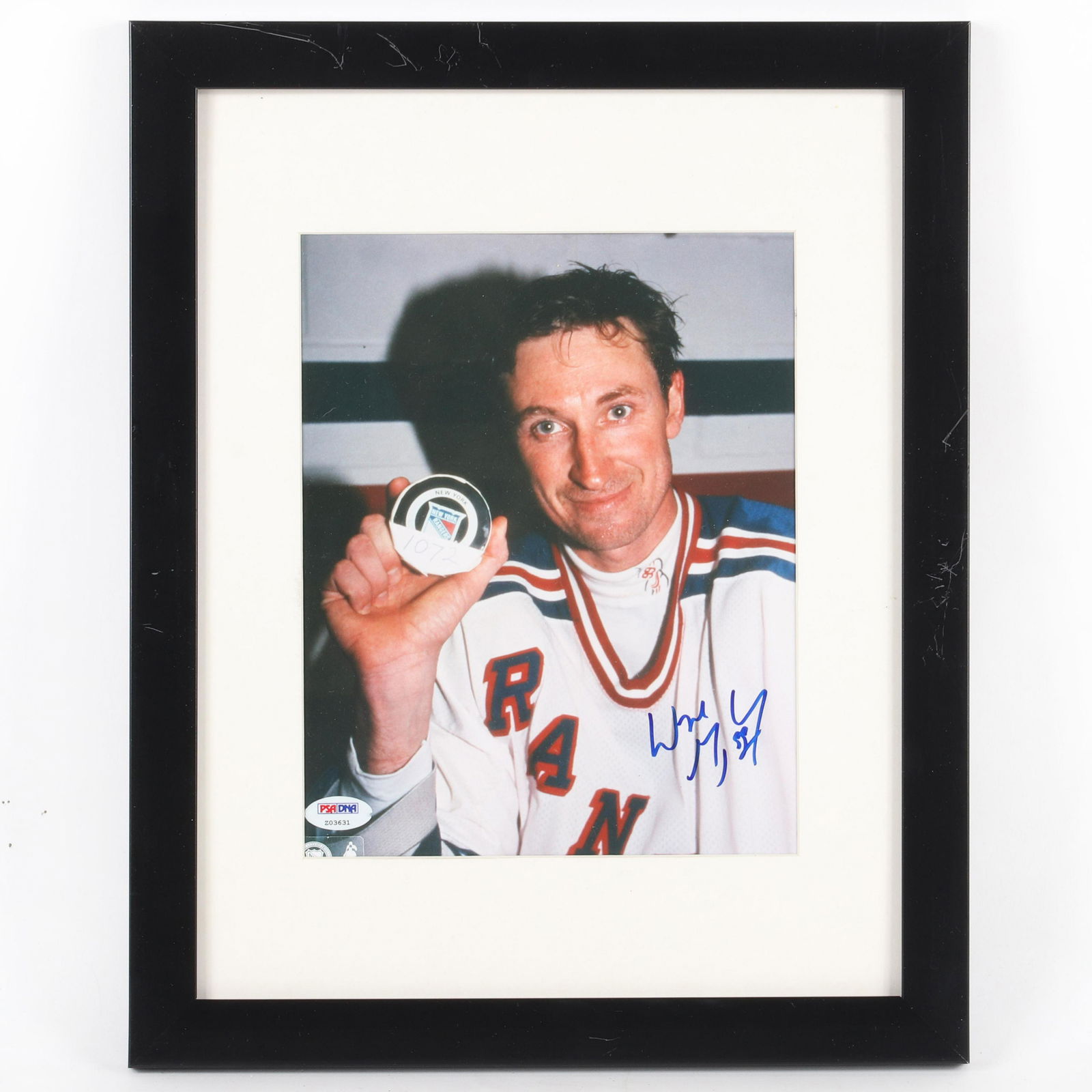 Wayne Gretzky Autographed & Framed New York Rangers (1 of 6)