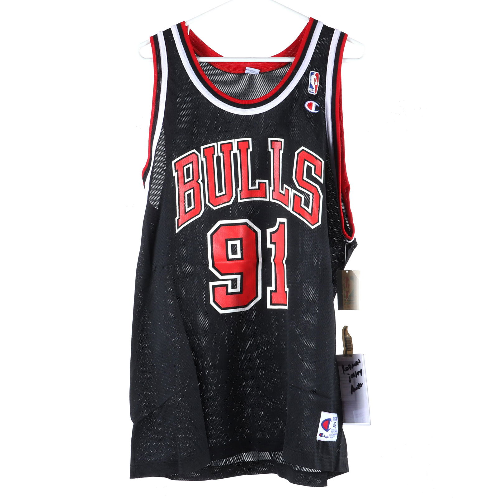 Dennis Rodman Autographed Chicago Bulls Jersey, JSA (1 of 7)