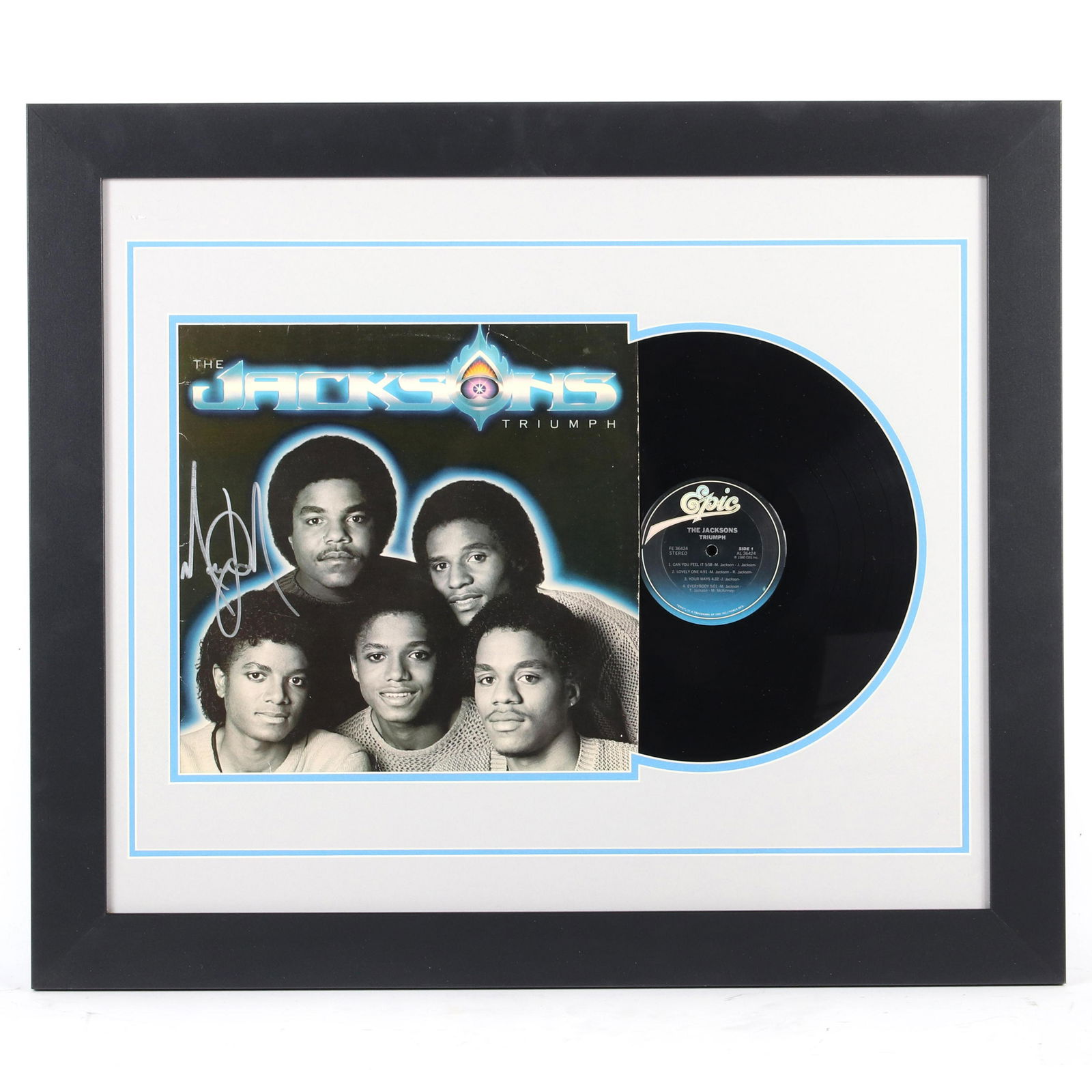 Michael Jackson Autographed Triumph Album, PSA/DNA (1 of 6)