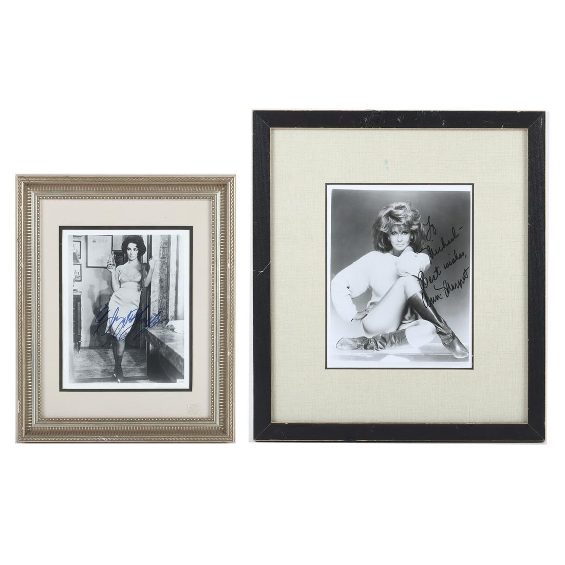 Elizabeth Taylor & Ann Margaret Autographed & Framed (1 of 8)