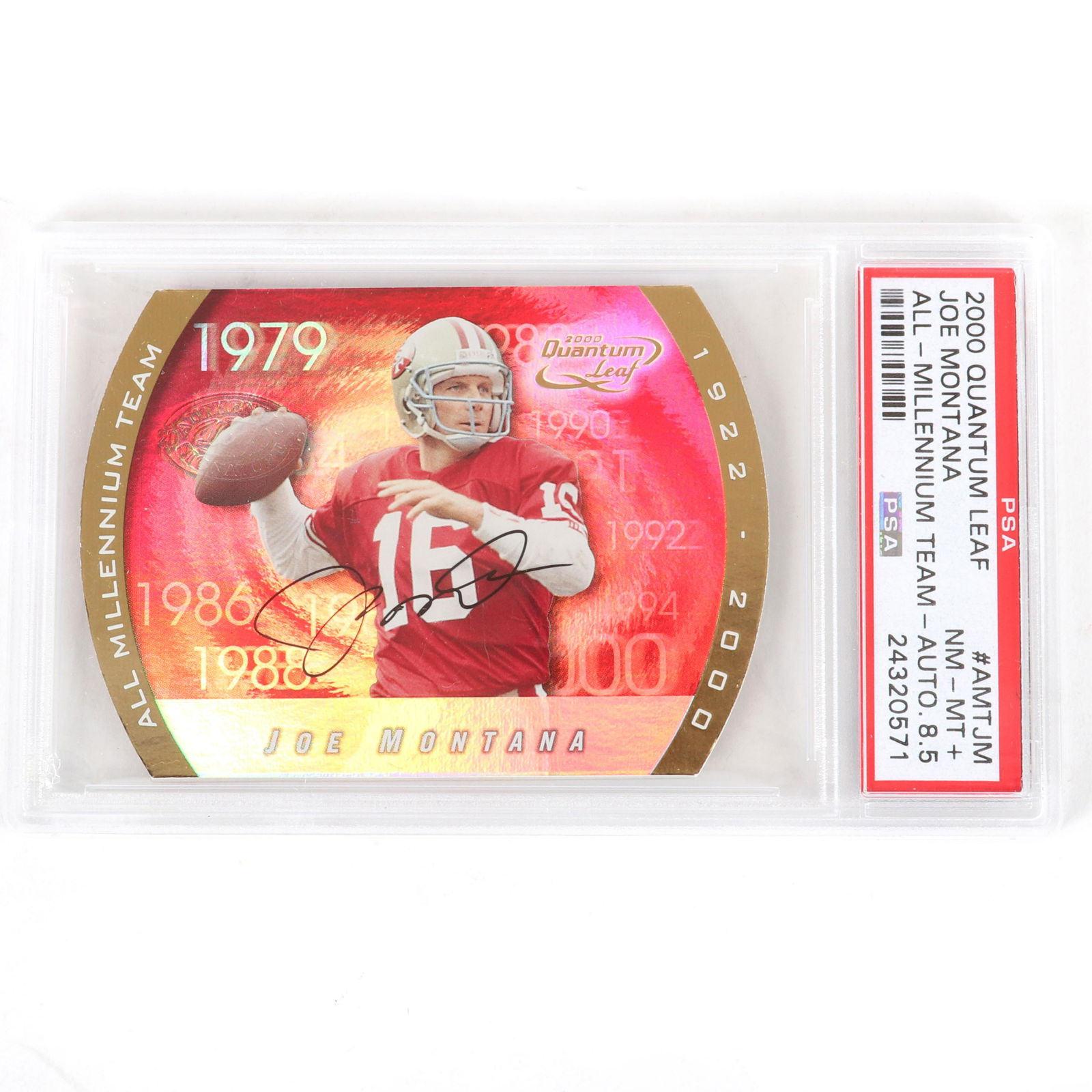 2000 Quantum Leaf Joe Montana All-Millennium Team (1 of 3)
