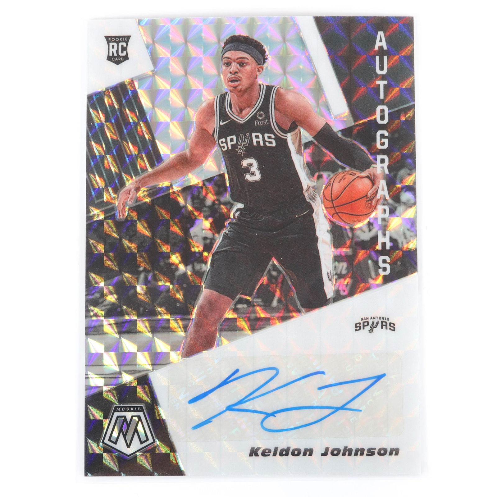 2019-20 Keldon Johnson Panini Mosaic Rookie Autograph (1 of 4)