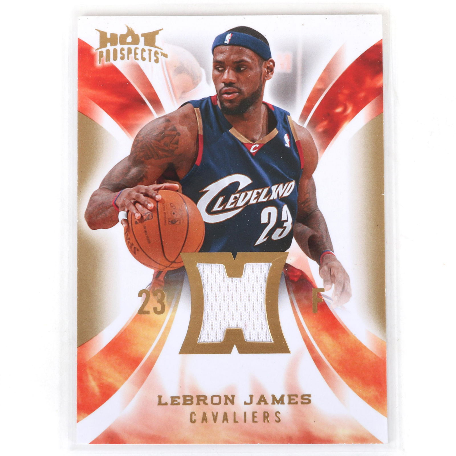 2008-09 Fleer Hot Prospects Lebron James Game Used (1 of 4)
