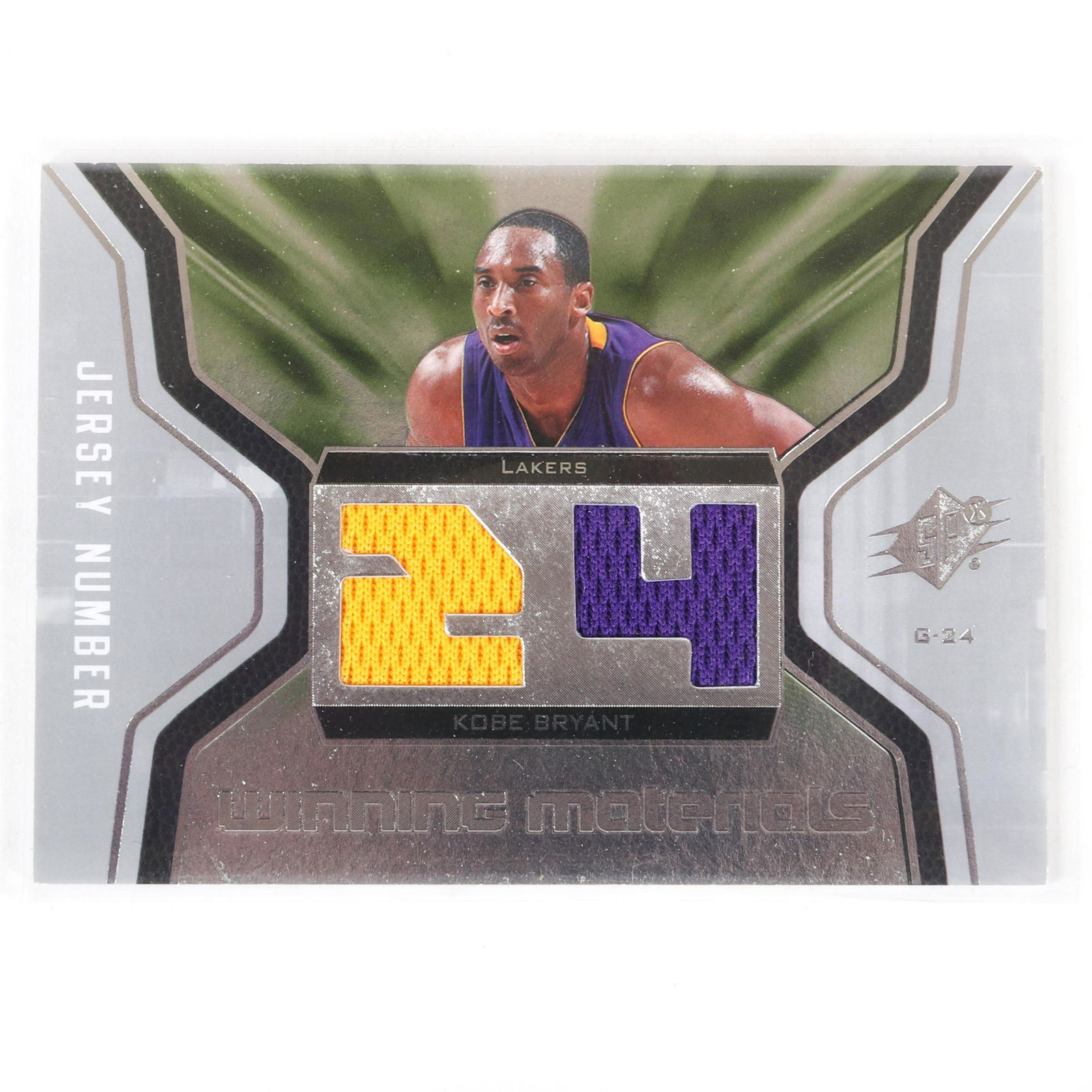 2007-08 SPX Kobe Bryant Winning Materials Game Used (1 of 4)