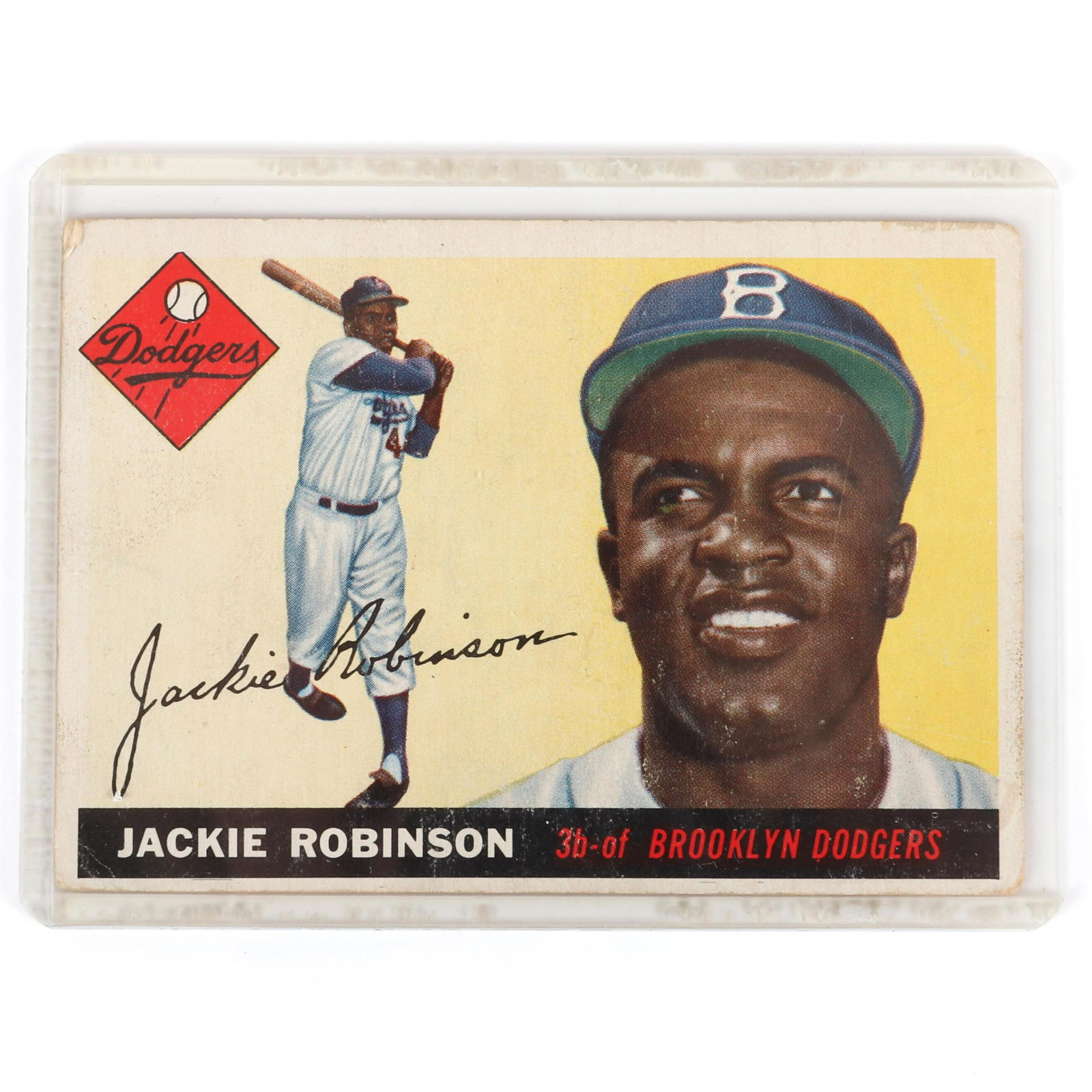 1955 Topps Jackie Robinson Baseball Card #50 (1 of 5)