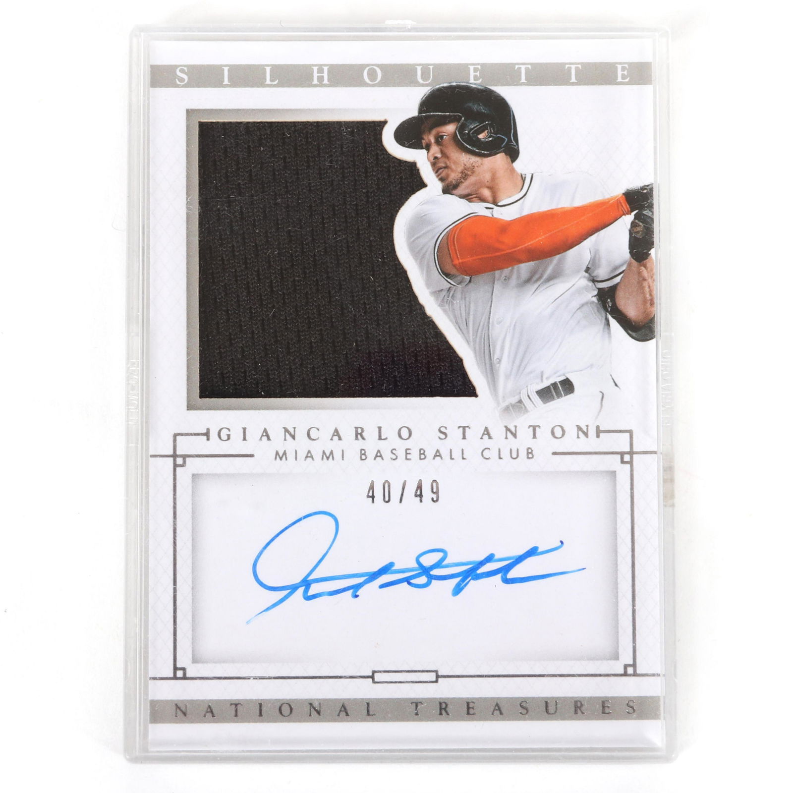 2014 Panini Silhouette Giancarlo Stanton Autograph Card (1 of 4)