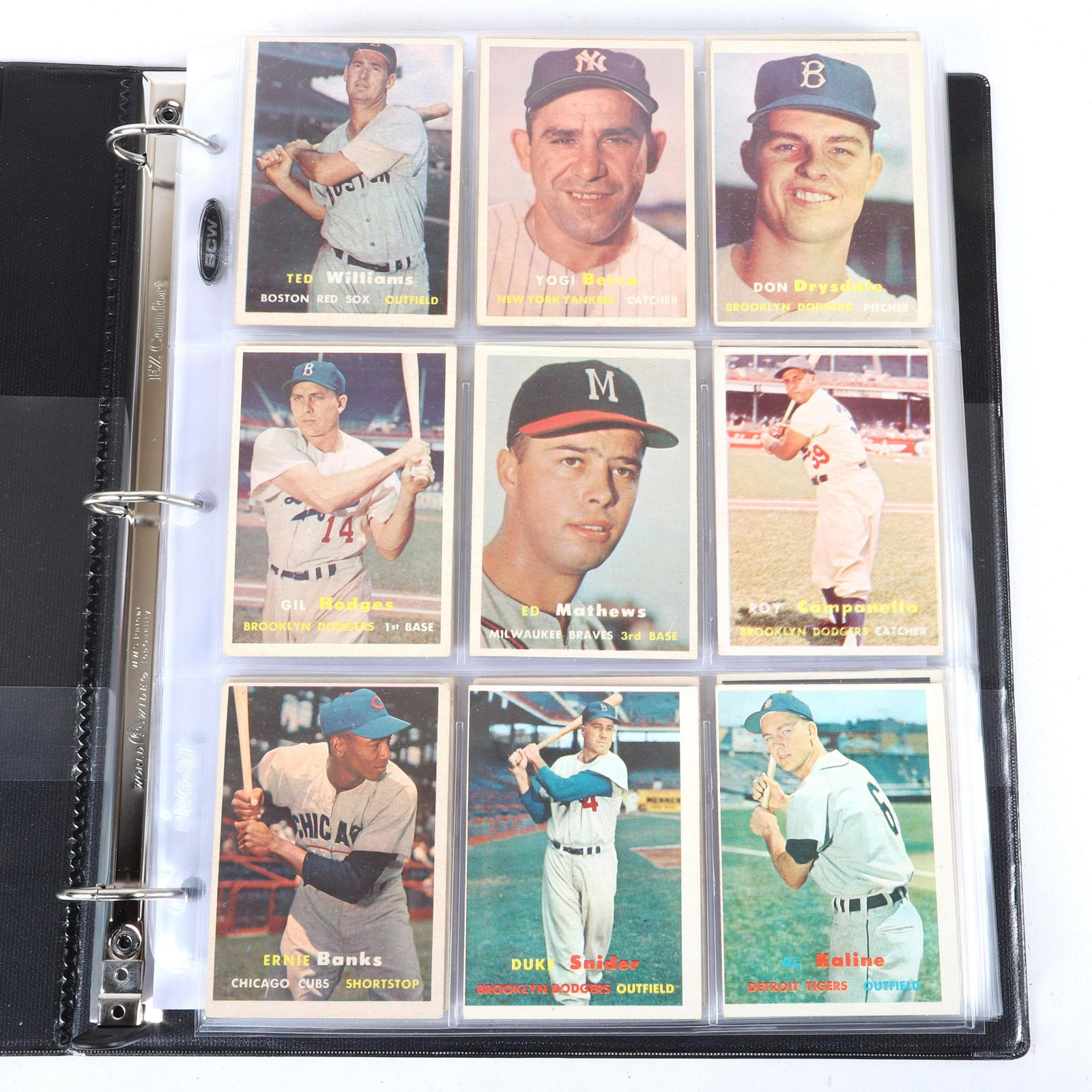 1957 Topps Baseball 160 Card Lot with Stars, VGEX-EX (1 of 5)