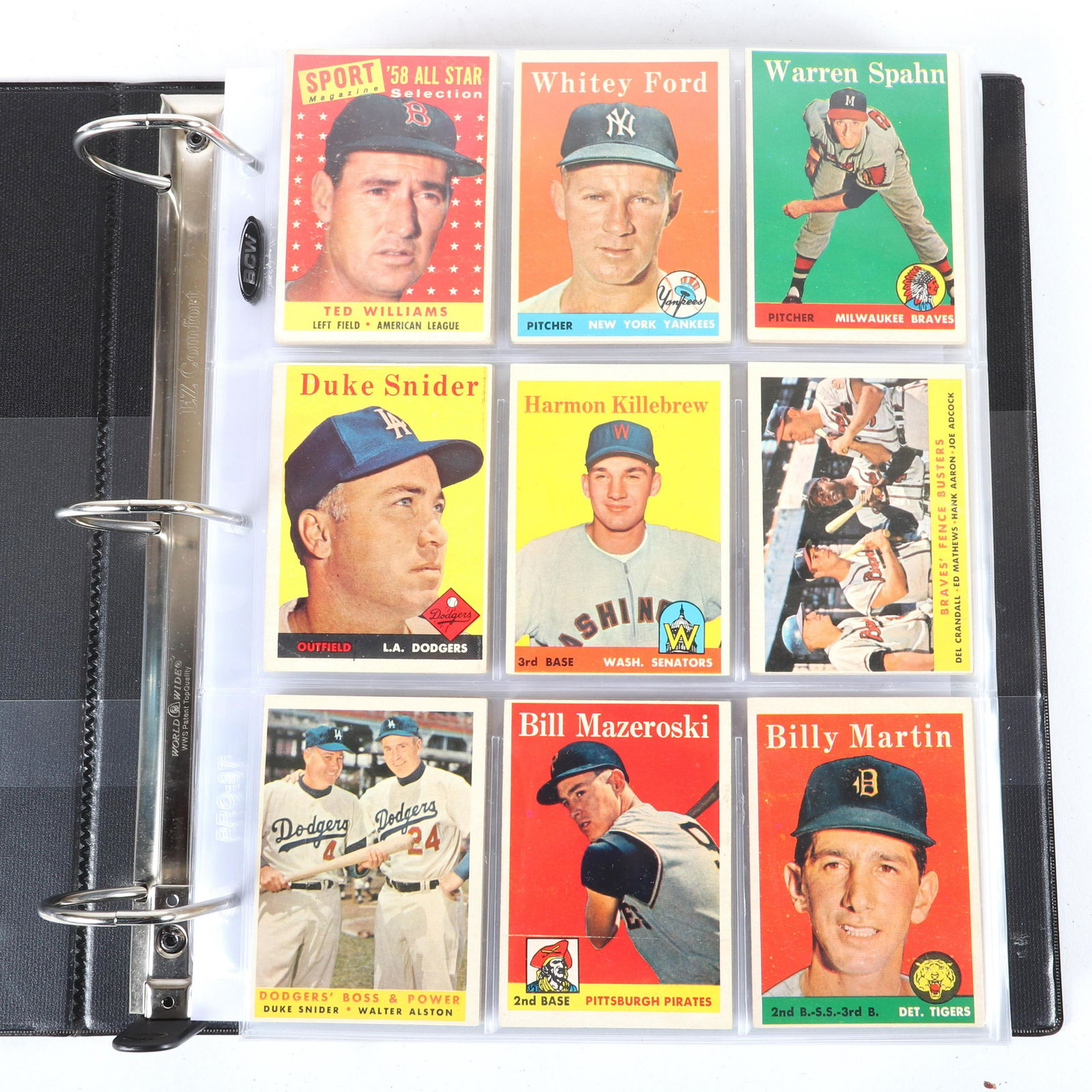 1958 Topps Baseball Card Starter Set 304/494 with (1 of 5)