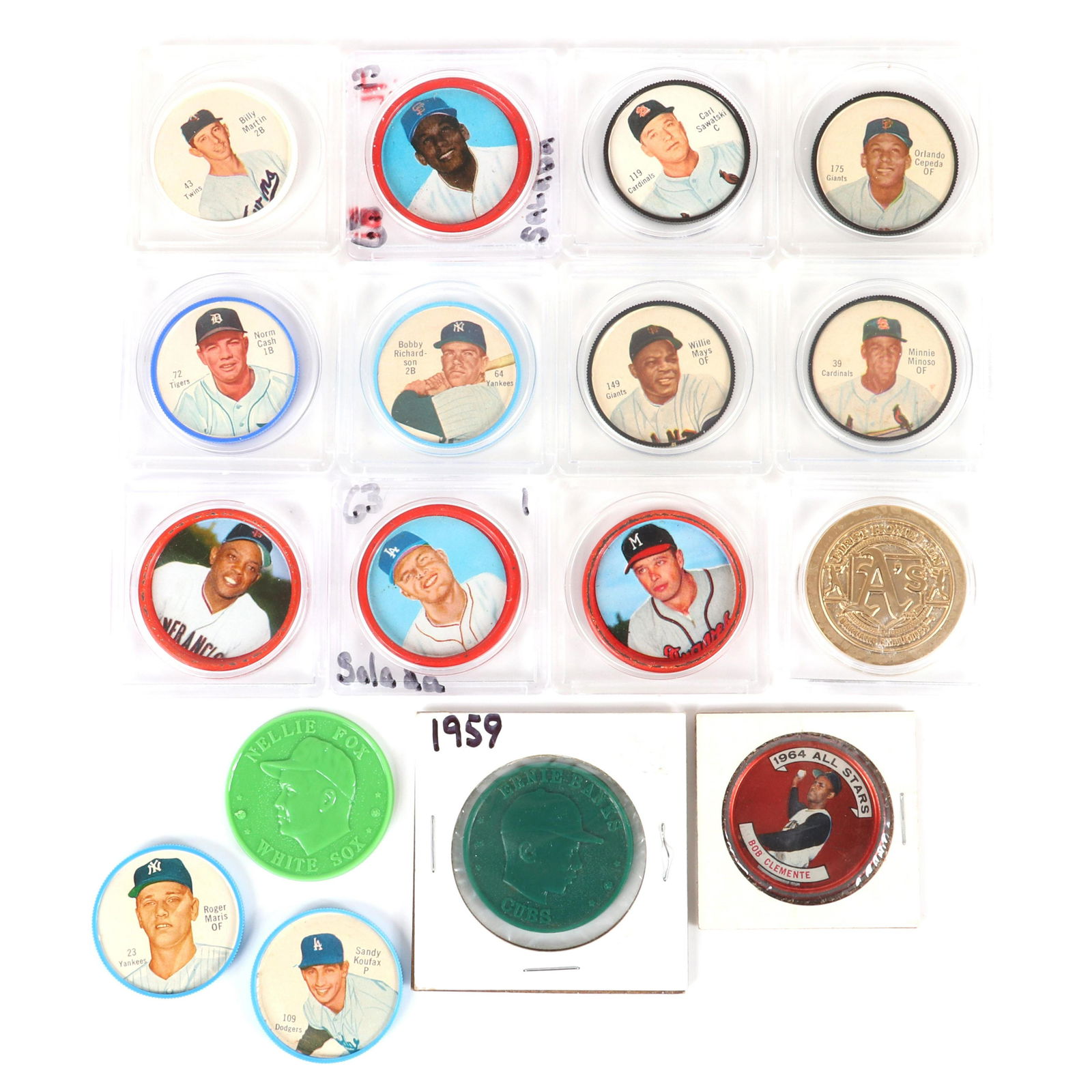 1962 & 1963 Salada, 1959 Armour, 1965 Topps Coins Lot (1 of 4)