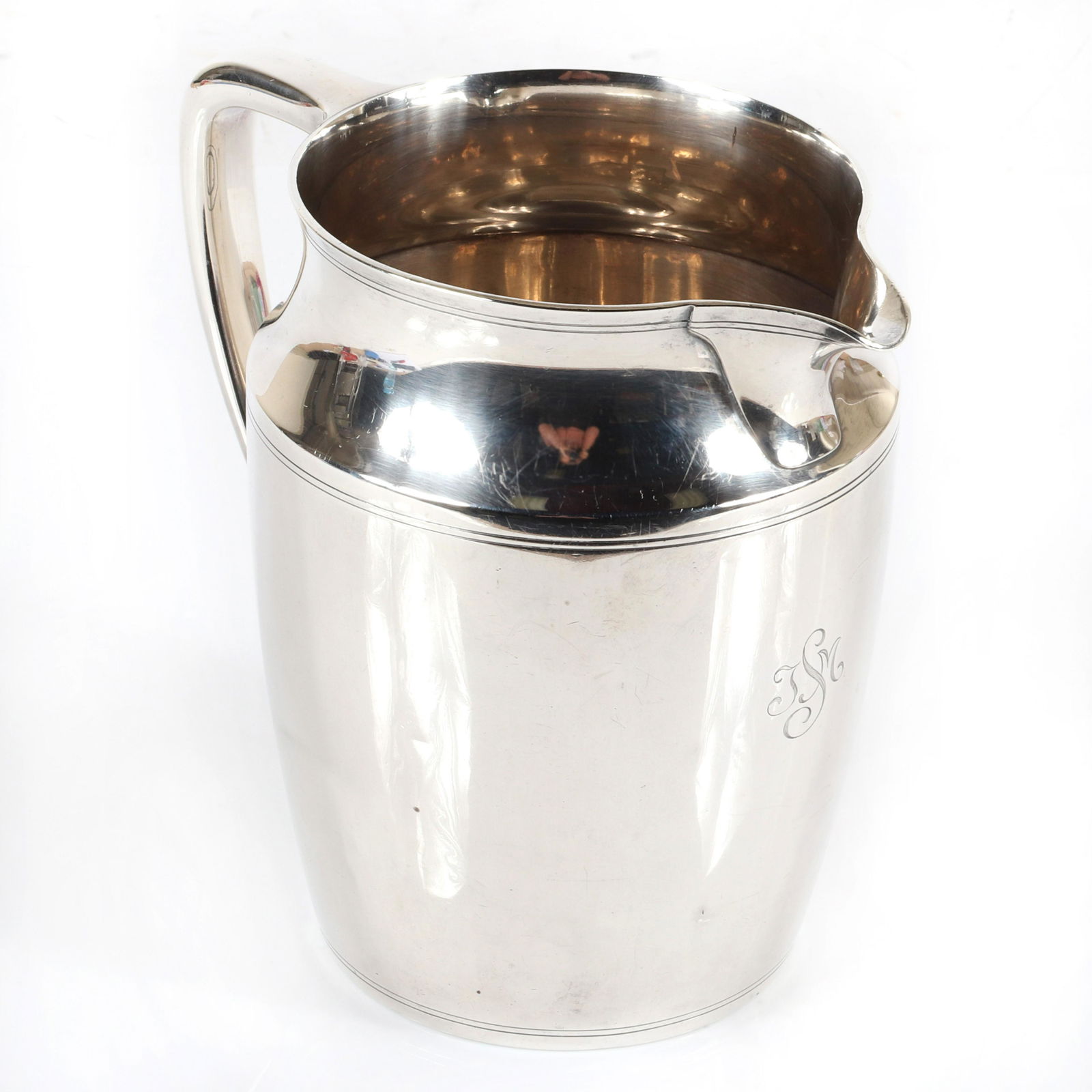 Tiffany & Co. Makers 1943-1945 sterling silver pitcher, (1 of 5)