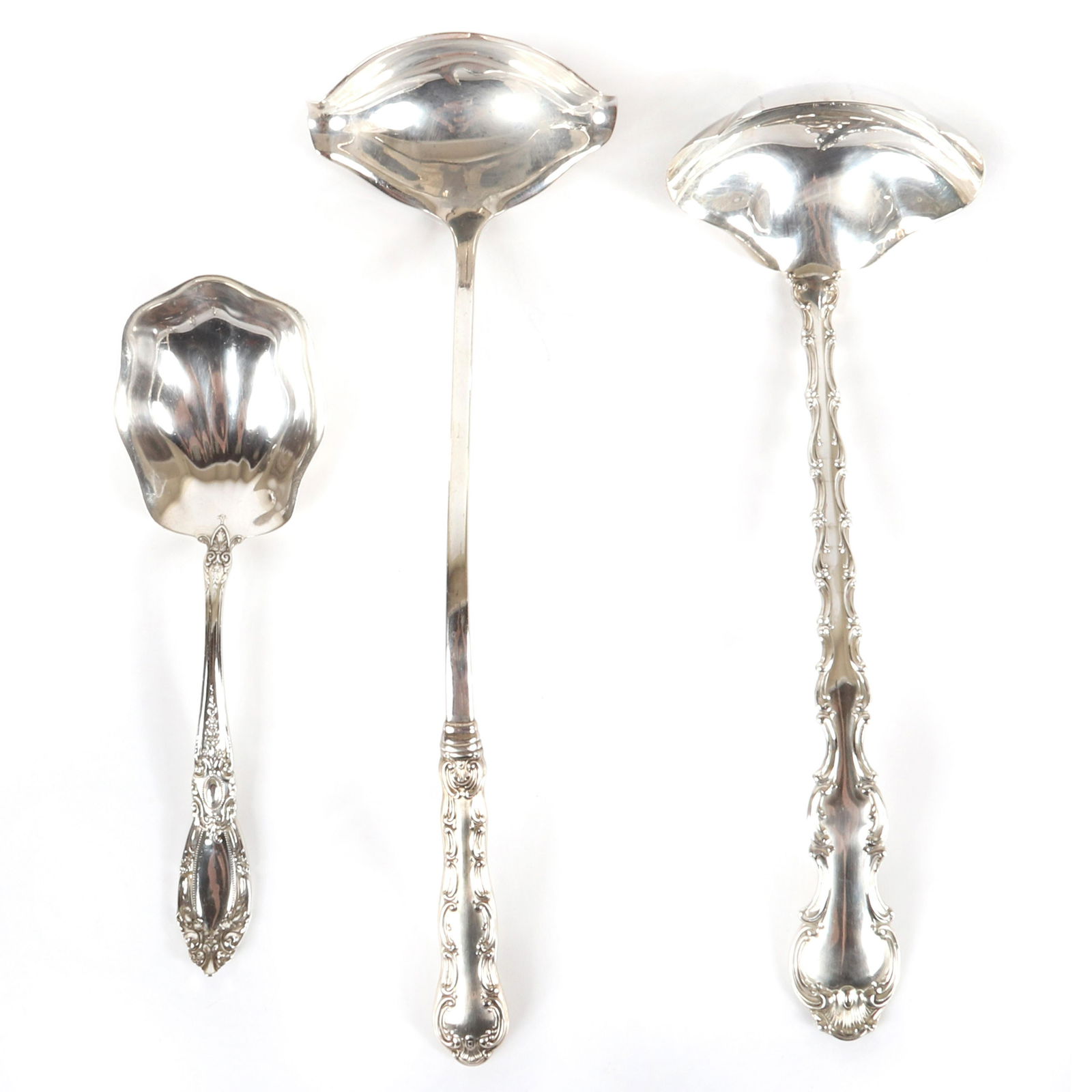 Two extra large Gorham sterling silver soup / punch (1 of 6)