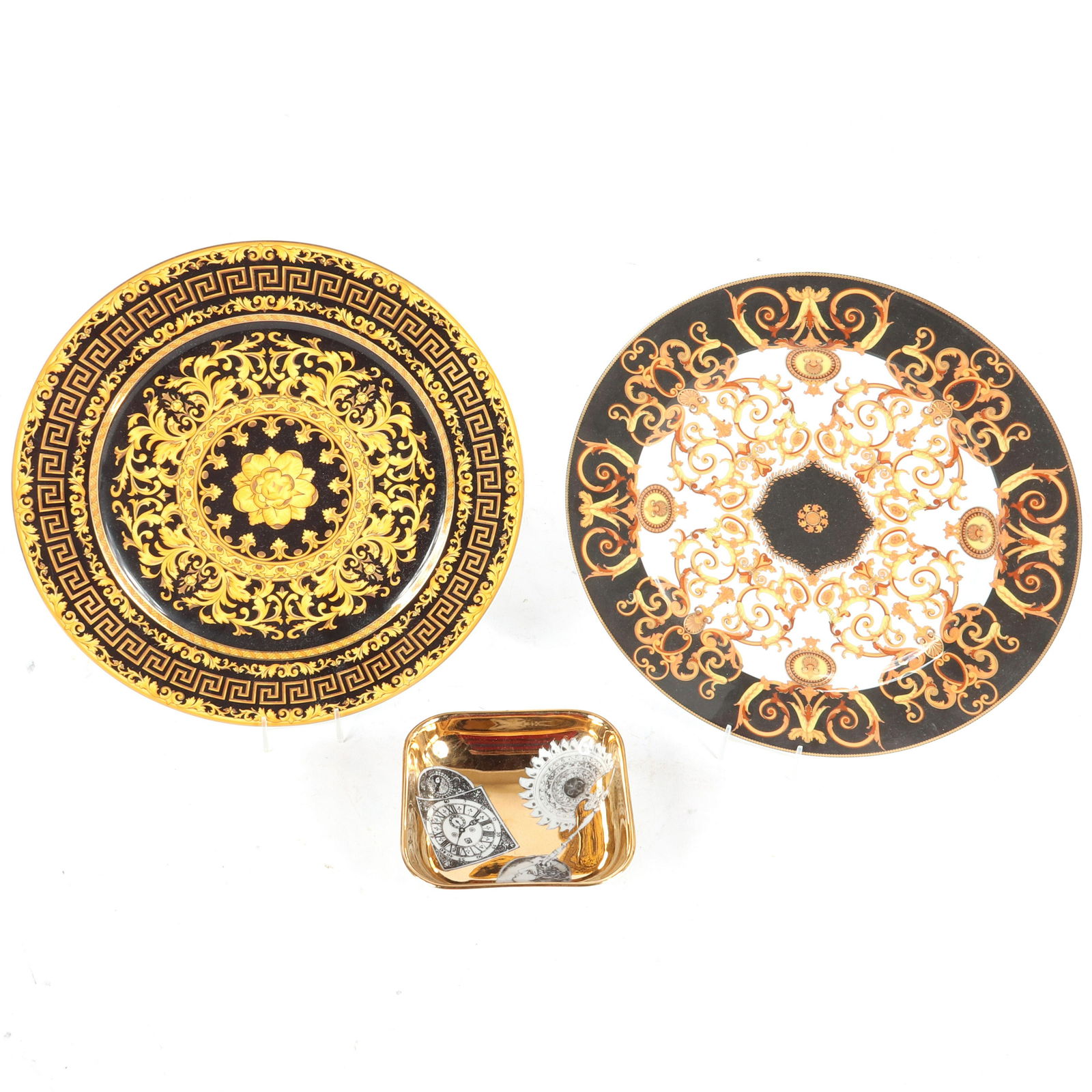 Italian designer porcelain 3pc. grouping; Versace for (1 of 7)