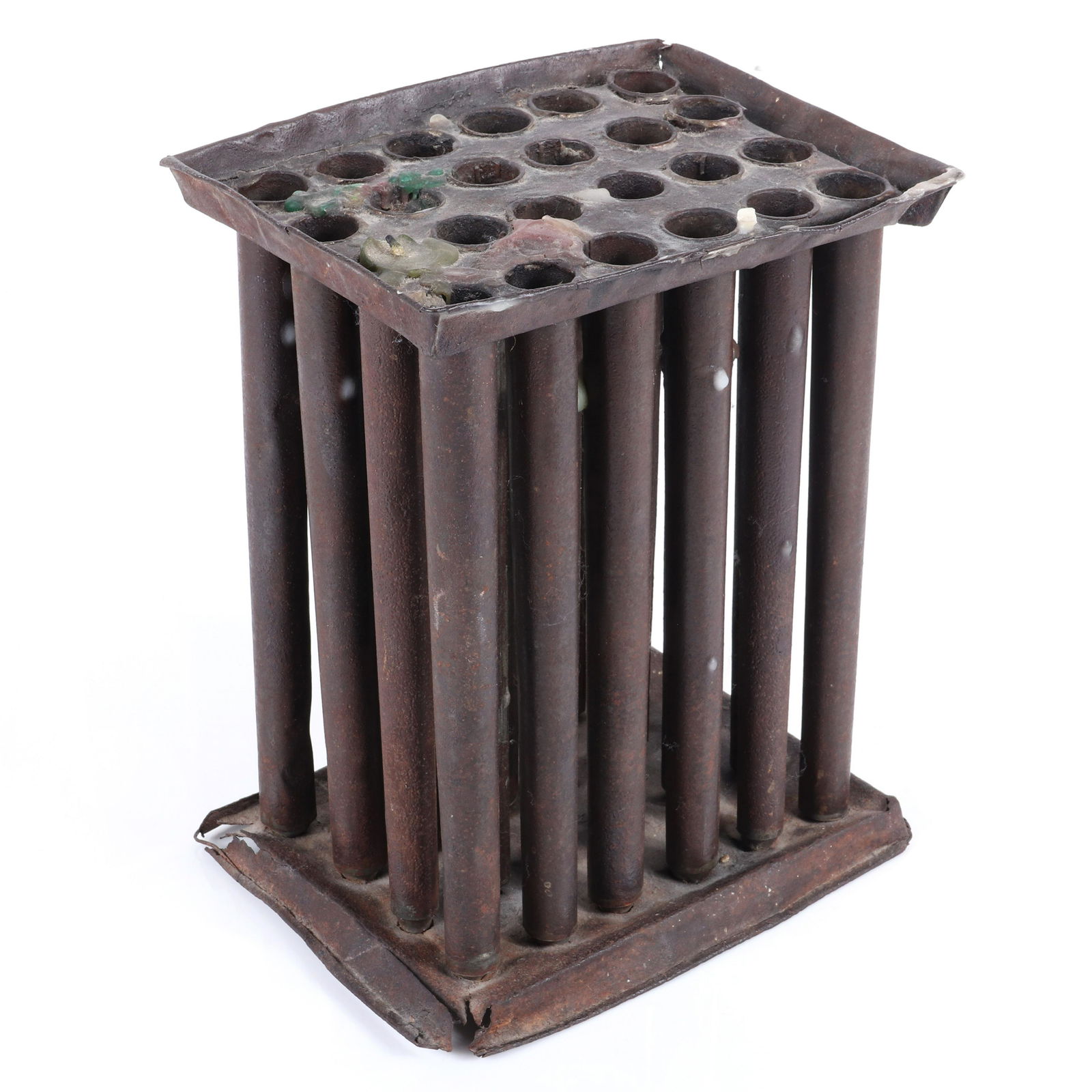 Antique tin 24 candle mold. 10 1/2"H x 8 1/4"W (1 of 5)