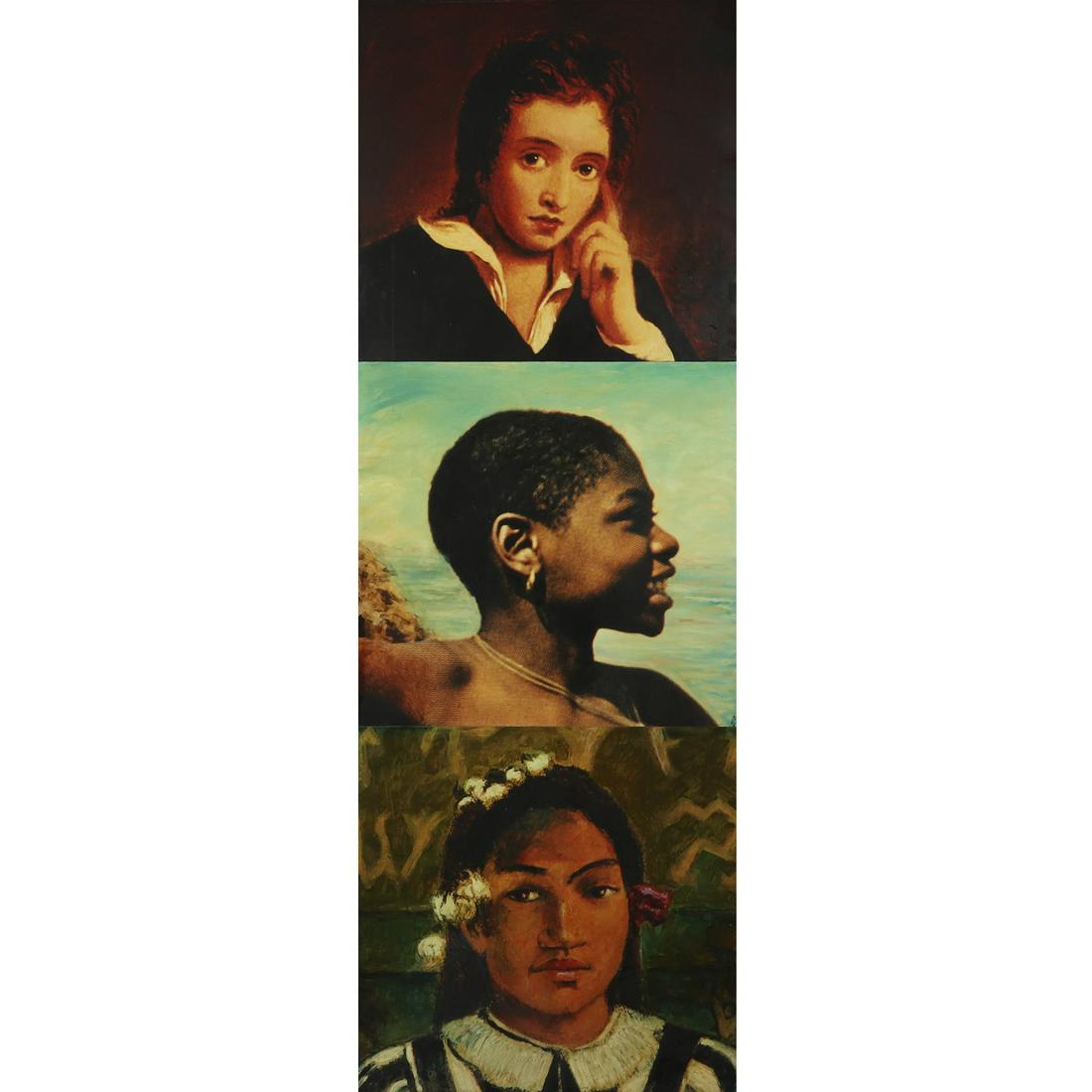 David Bierk, American (1944-2004), Heads' panel #1, (1 of 9)